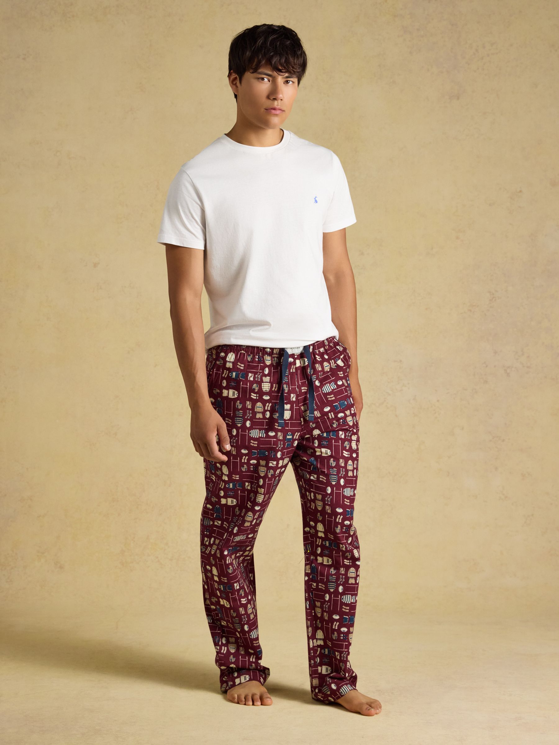 Burgundy Red Relaxed Fit Pyjama Bottoms - Image 3 of 7