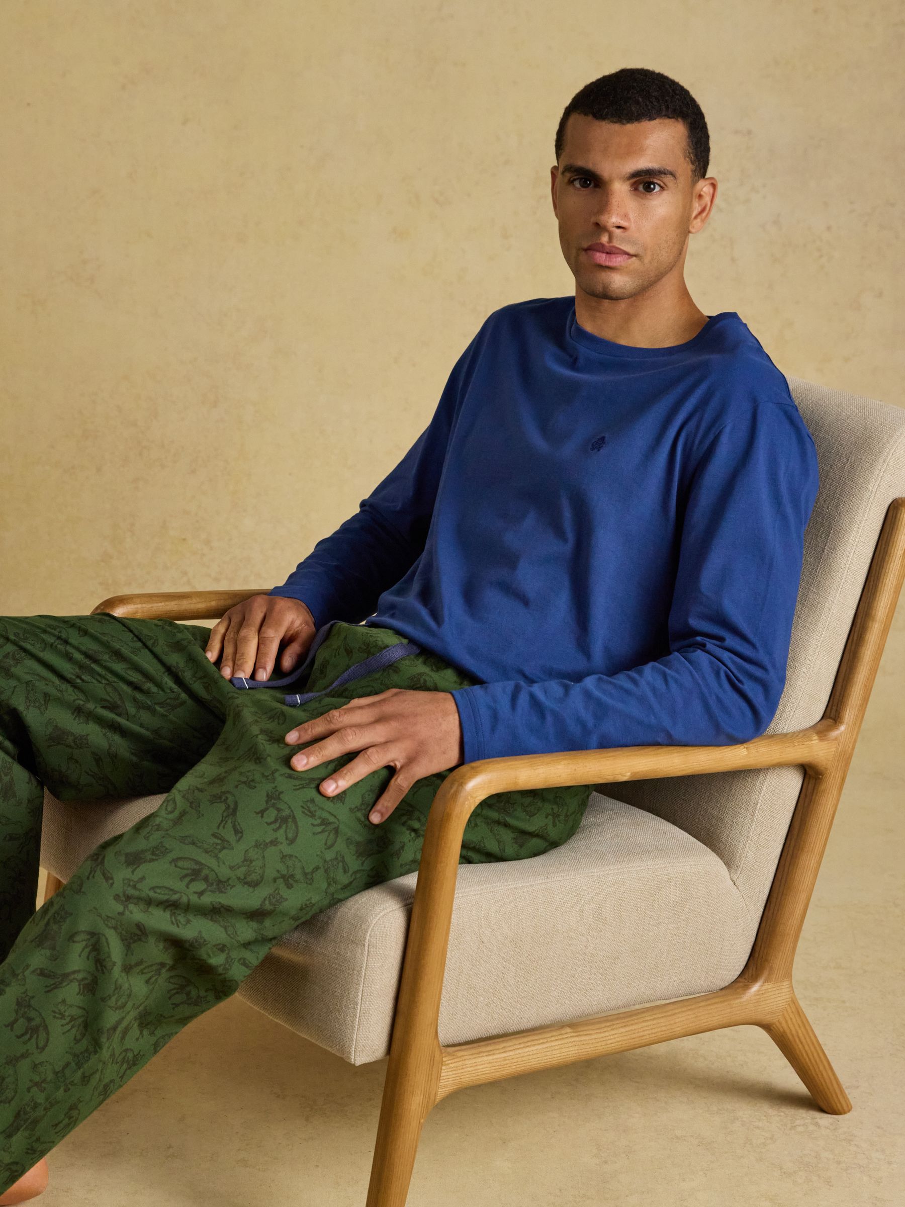Green Relaxed Fit Pyjama Bottoms - Image 3 of 6