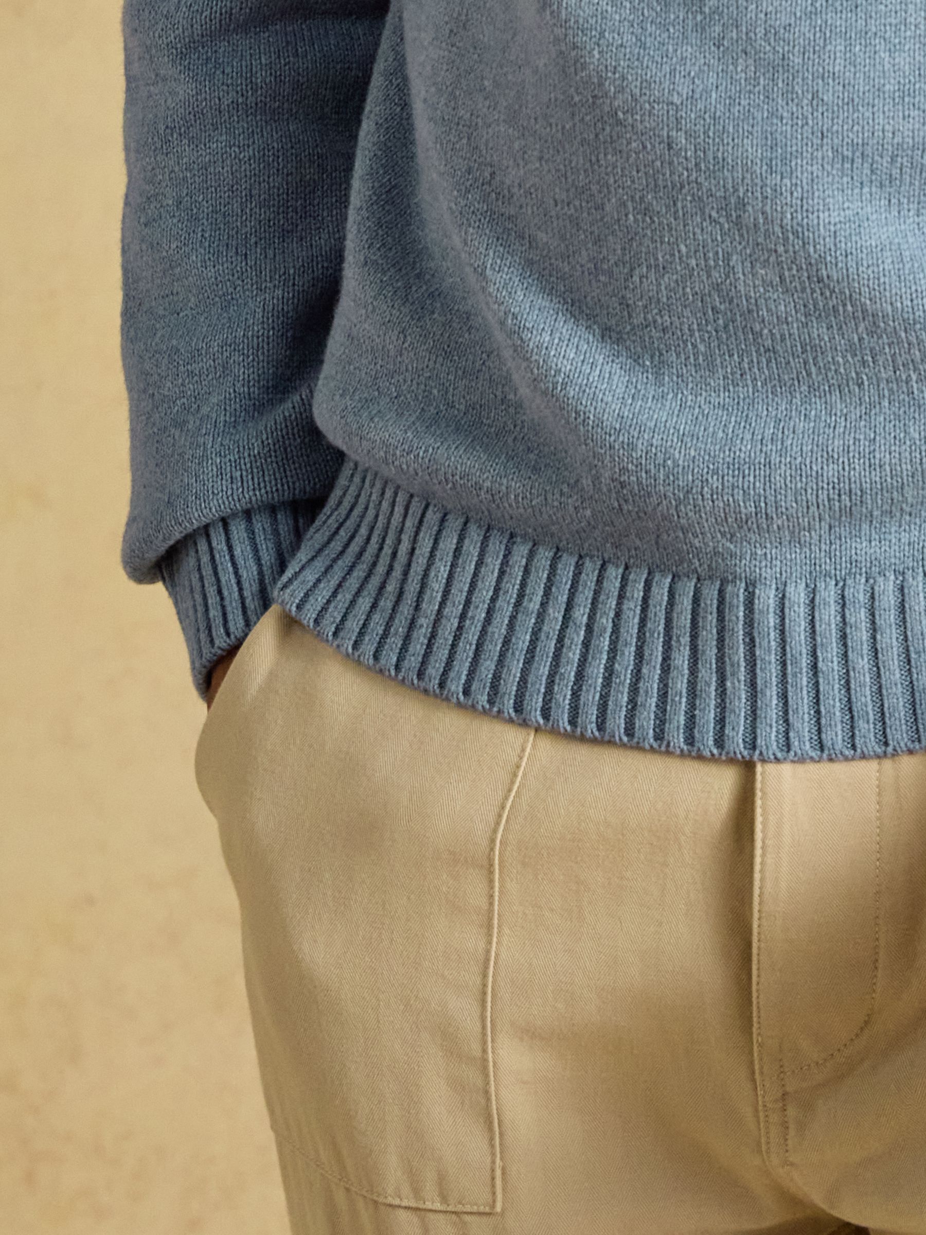 Intarsia Crew Neck Blue Dog Jumper - Image 5 of 7