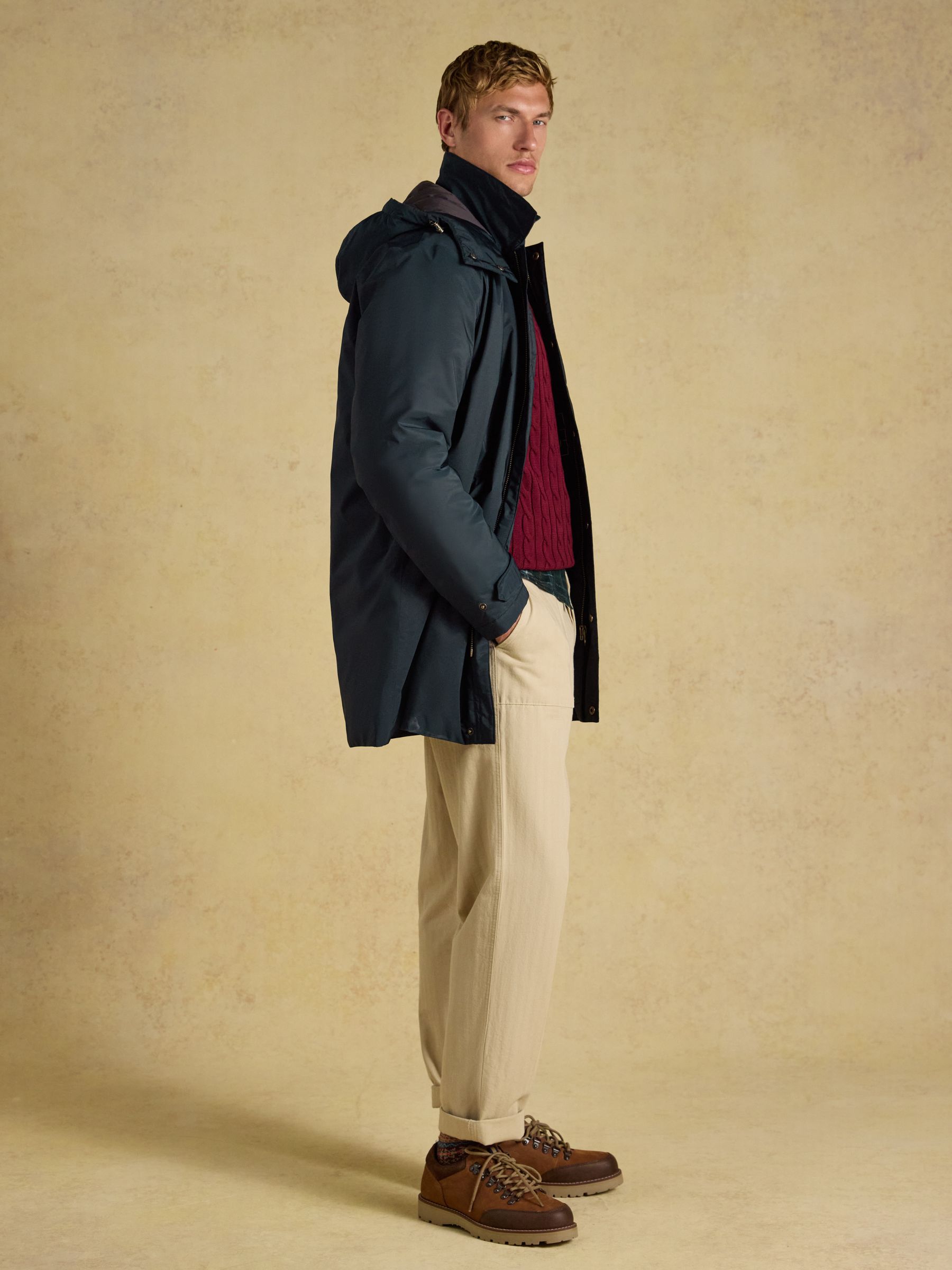 Clarendon Navy Longline Coat - Image 5 of 10