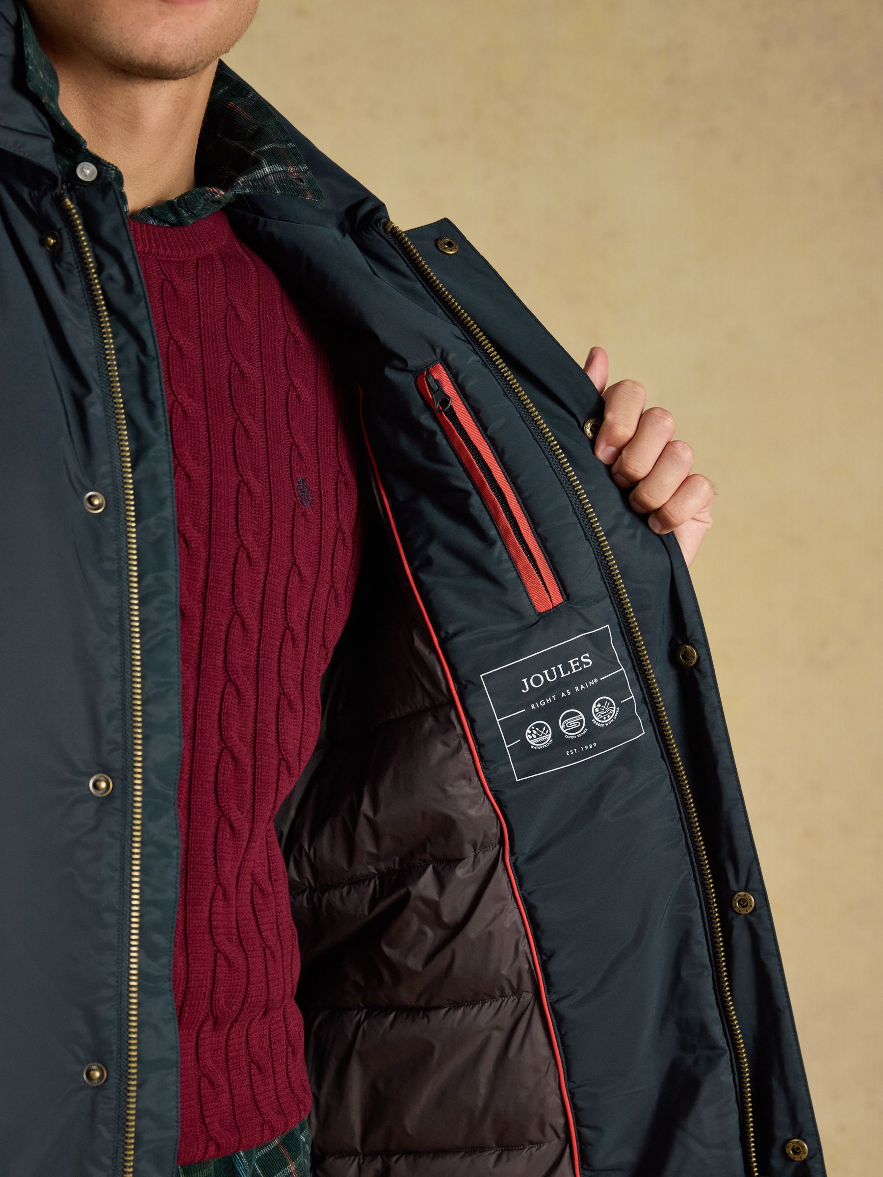 Clarendon Navy Longline Coat - Image 8 of 10