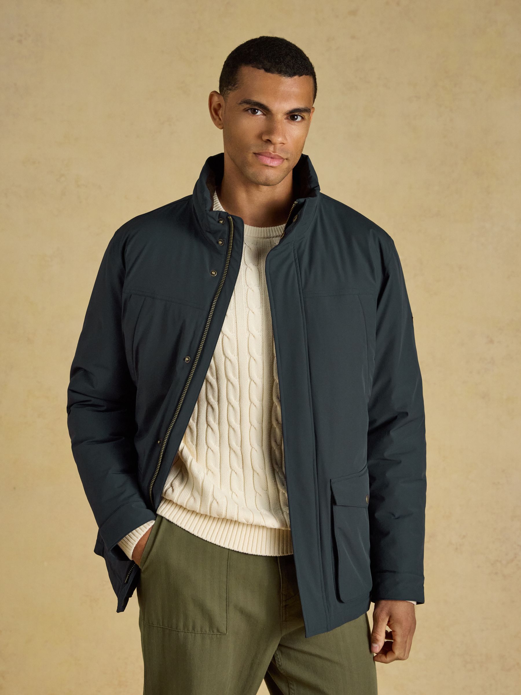 Navy Waterproof Padded Field Coat - Image 11 of 15