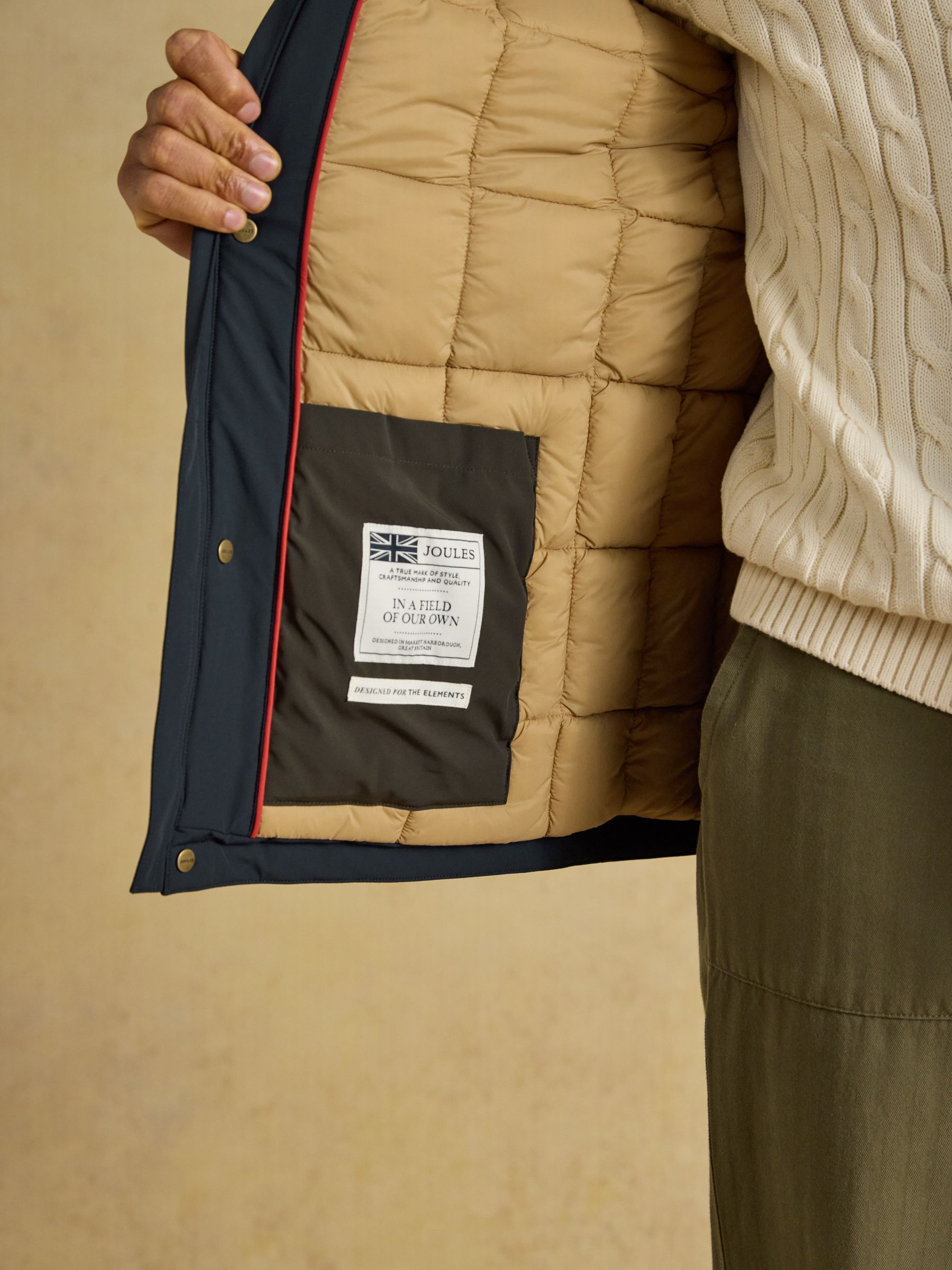 Navy Waterproof Padded Field Coat - Image 12 of 15