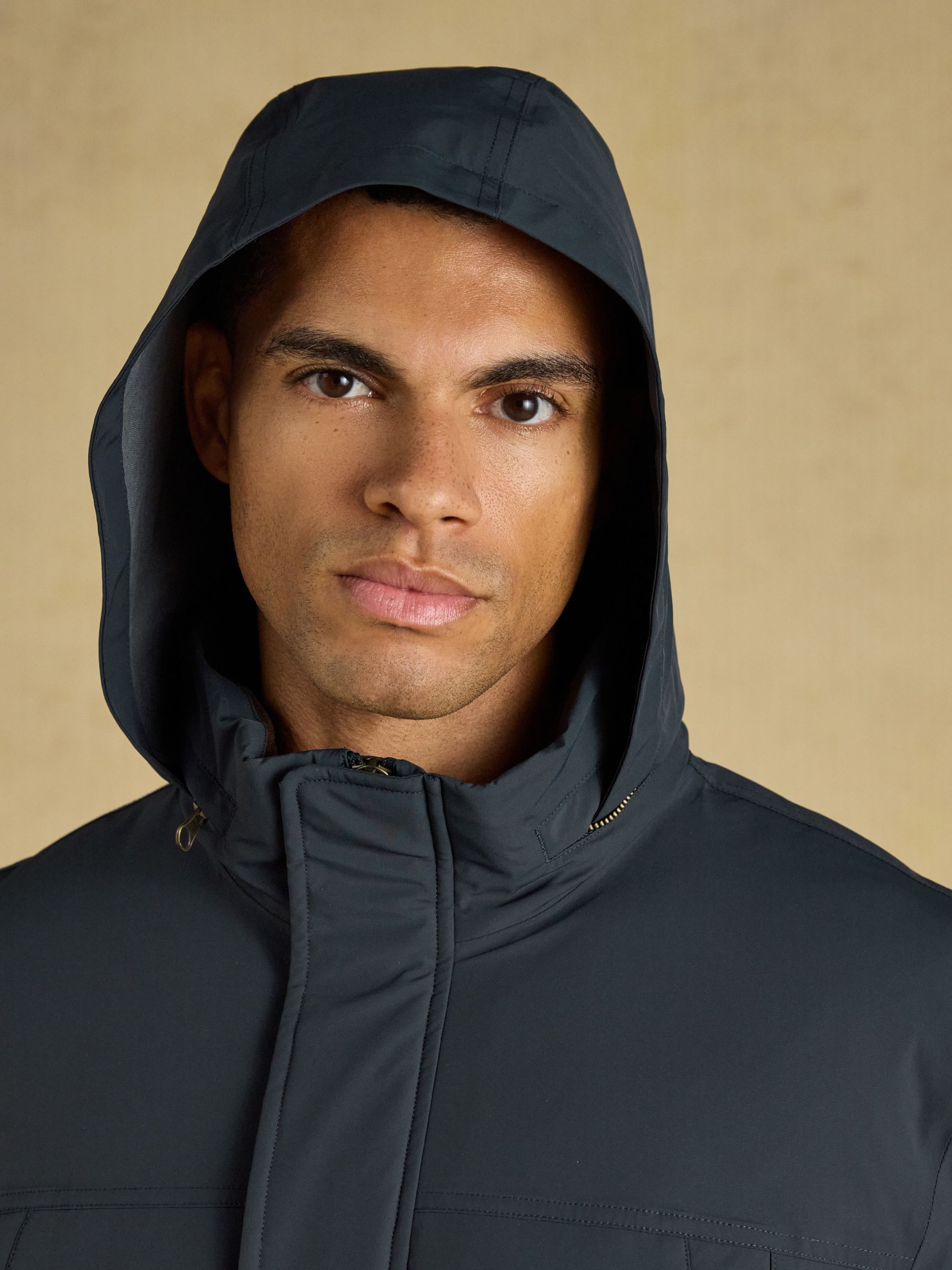 Navy Waterproof Padded Field Coat - Image 4 of 15