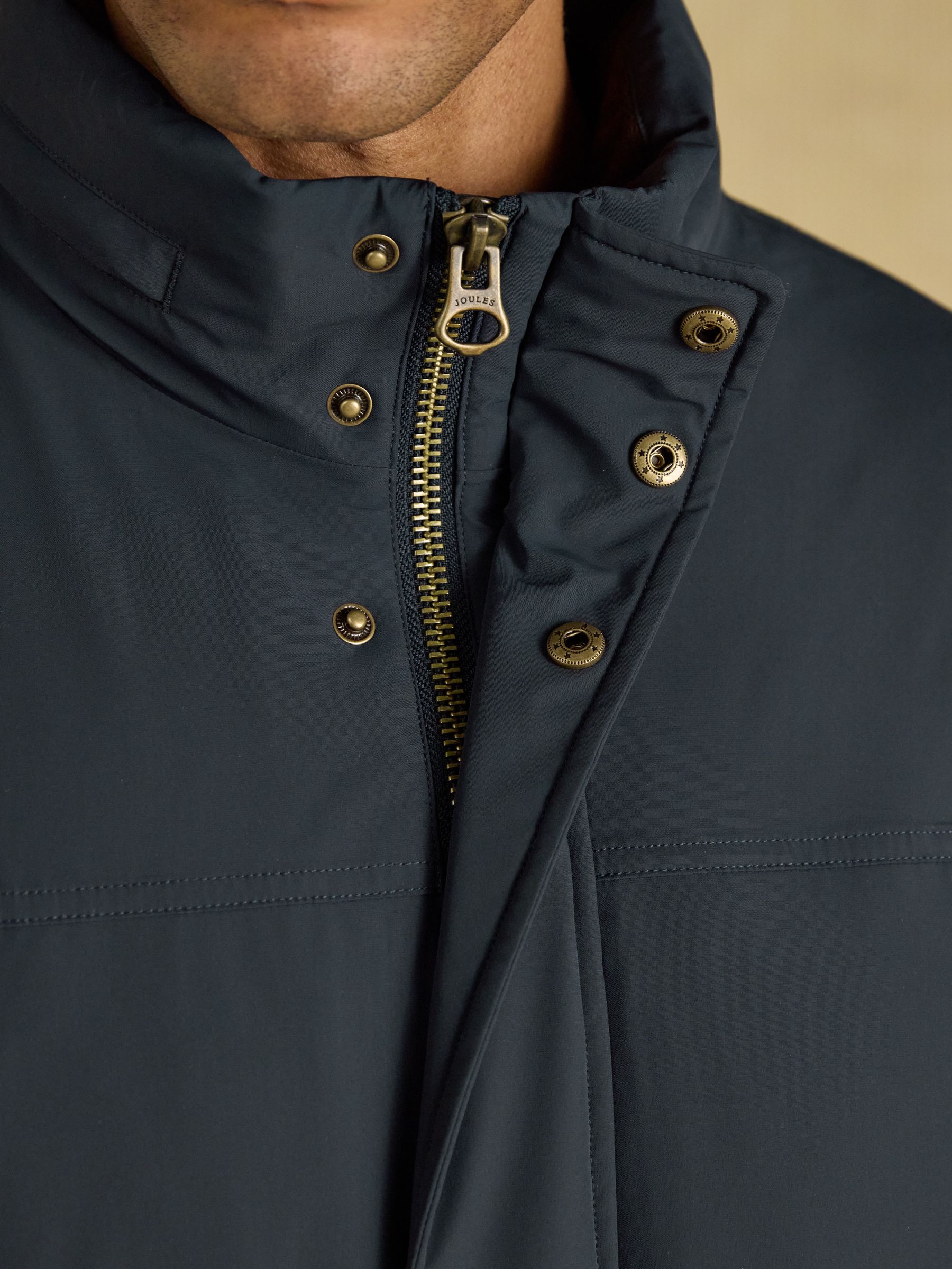Navy Waterproof Padded Field Coat - Image 6 of 15