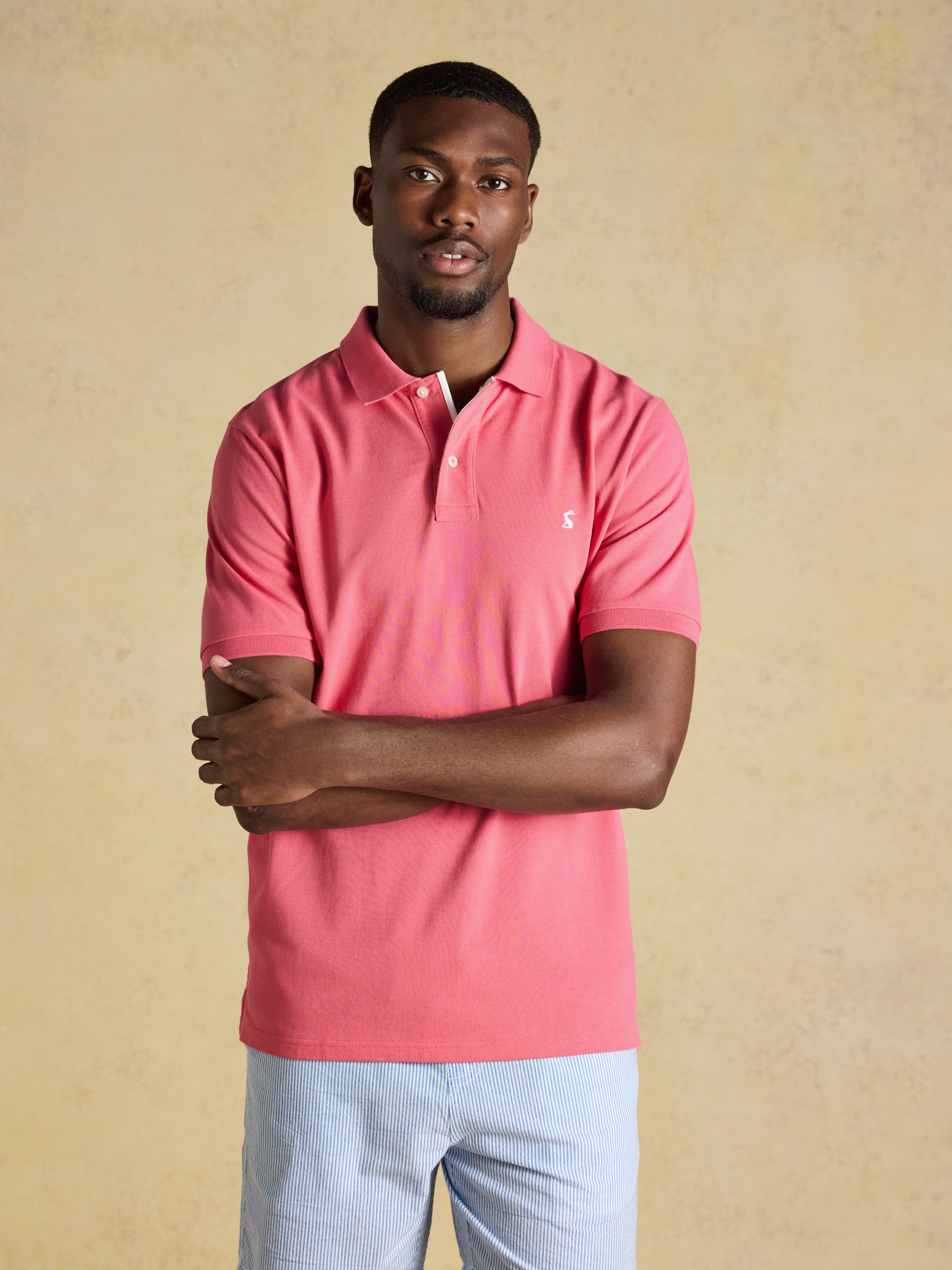 Woody Pink Cotton Pique Polo Shirt - Image 1 of 7