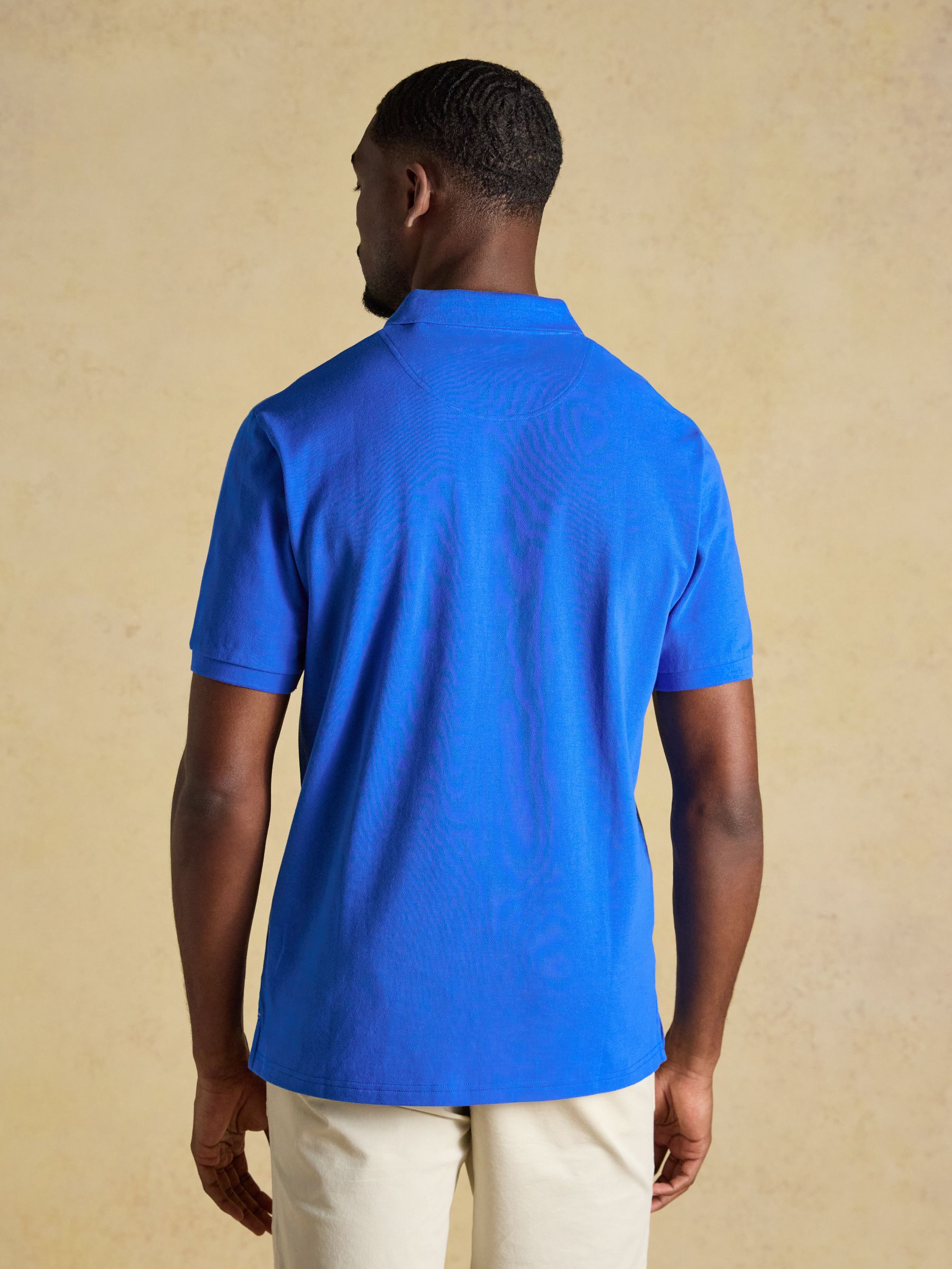 Woody Bright Blue Cotton Pique Polo Shirt - Image 2 of 9
