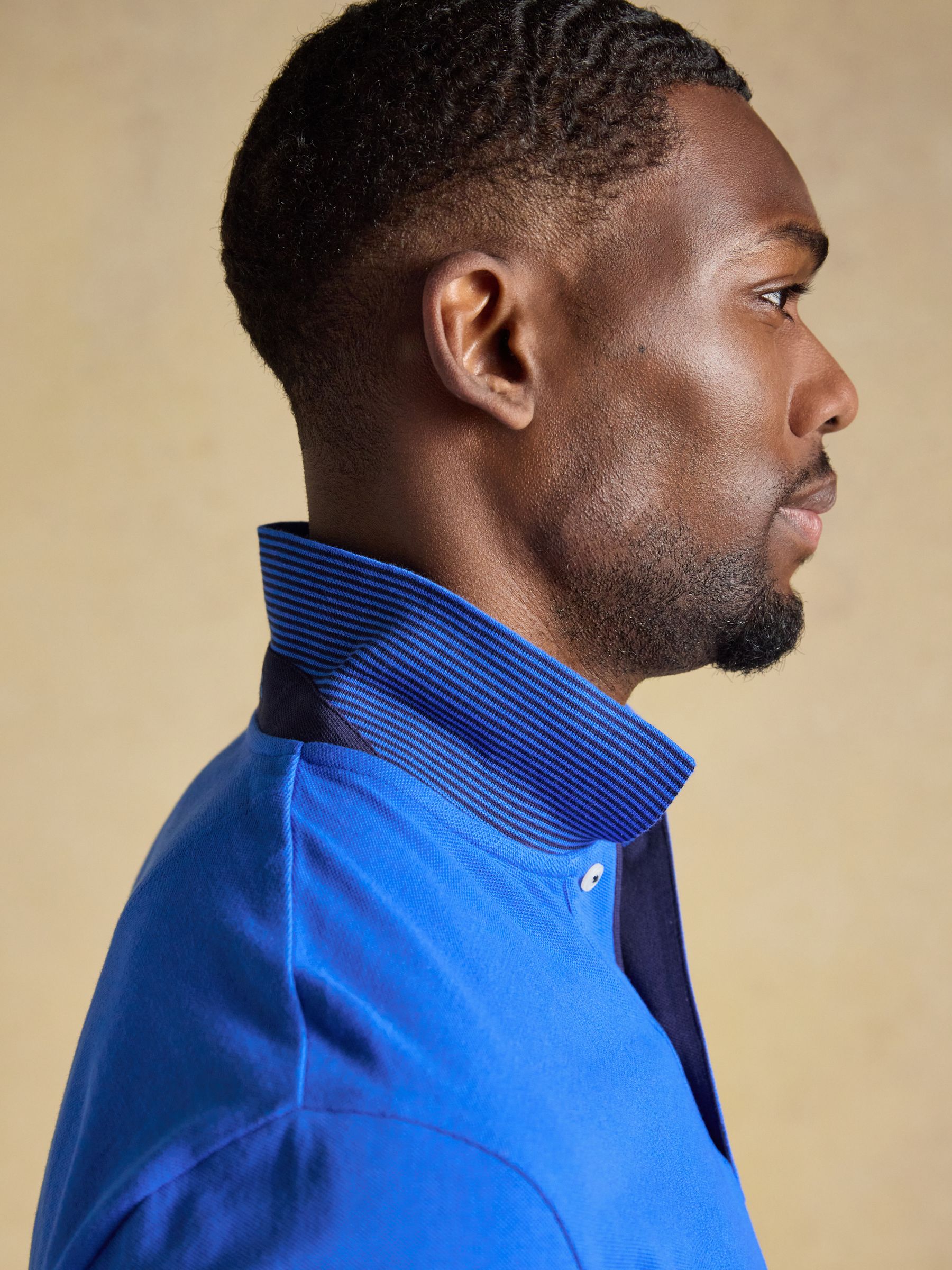 Woody Bright Blue Cotton Pique Polo Shirt - Image 5 of 9