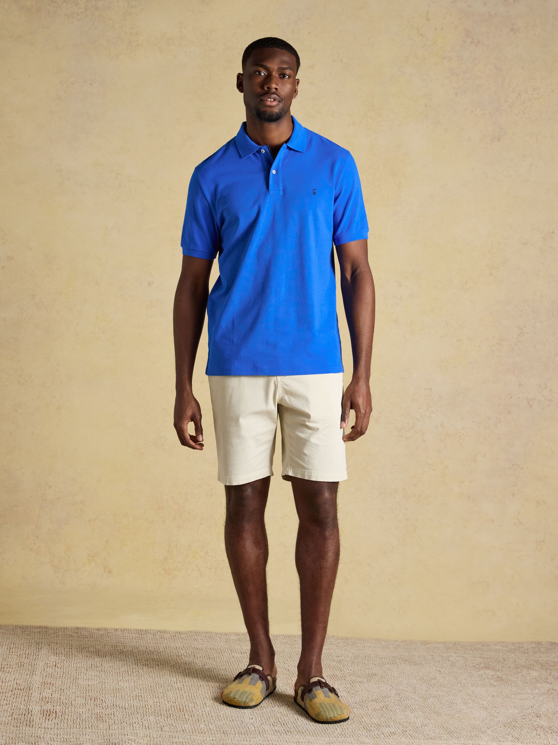 Woody Bright Blue Cotton Pique Polo Shirt - Image 6 of 9