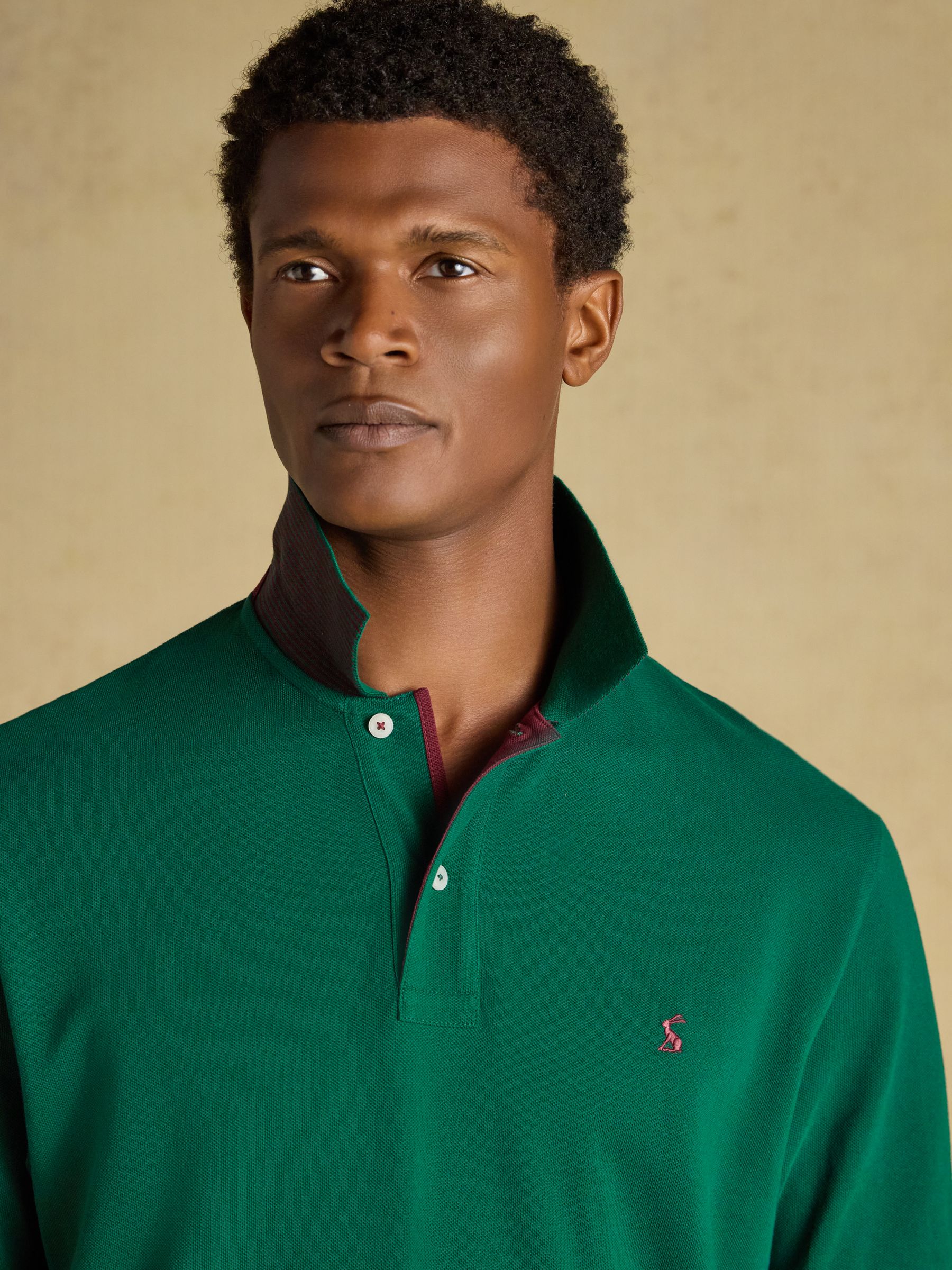 Woody Dark Green Short Sleeve Cotton Pique Polo Shirt - Image 5 of 9