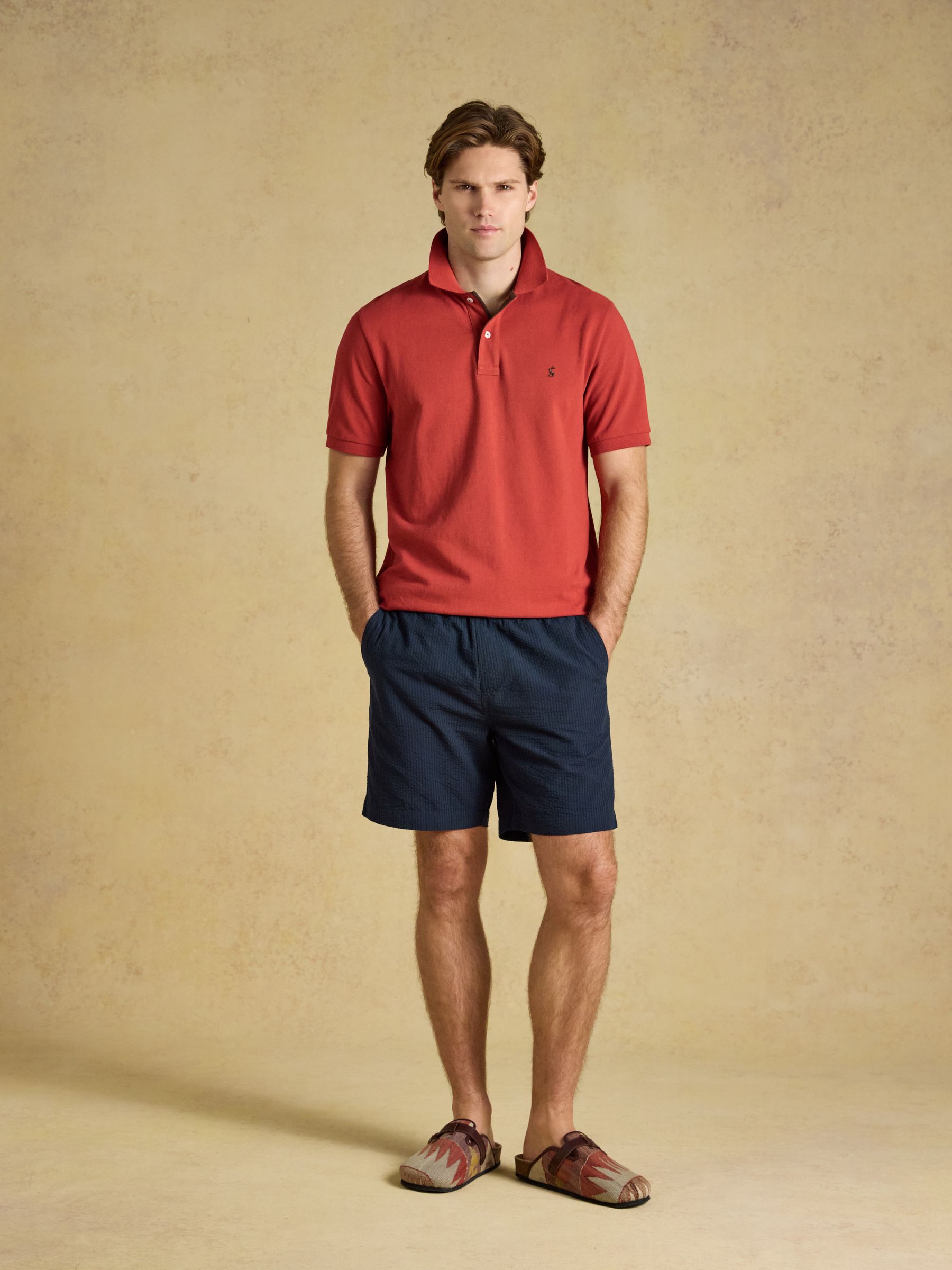Woody Burnt Orange Cotton Pique Polo Shirt - Image 5 of 9