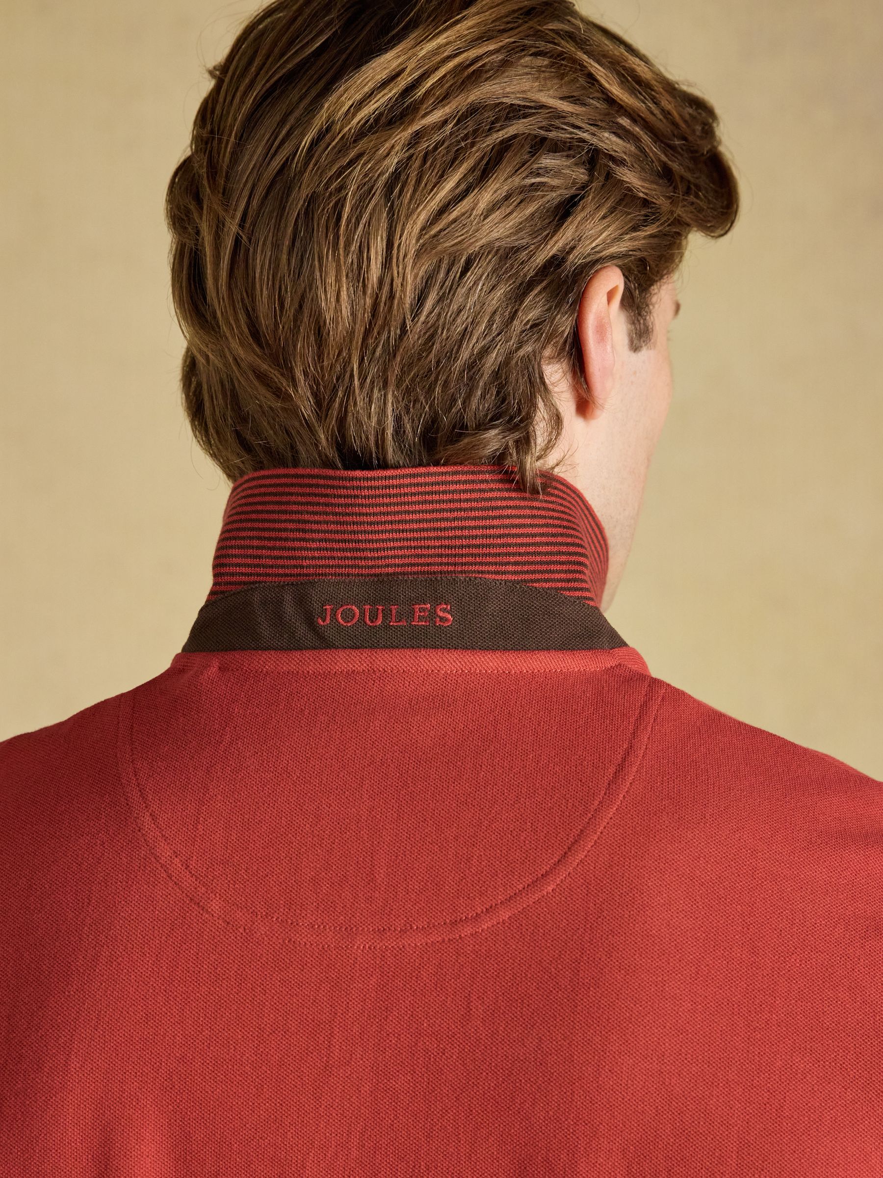 Woody Burnt Orange Cotton Pique Polo Shirt - Image 6 of 9
