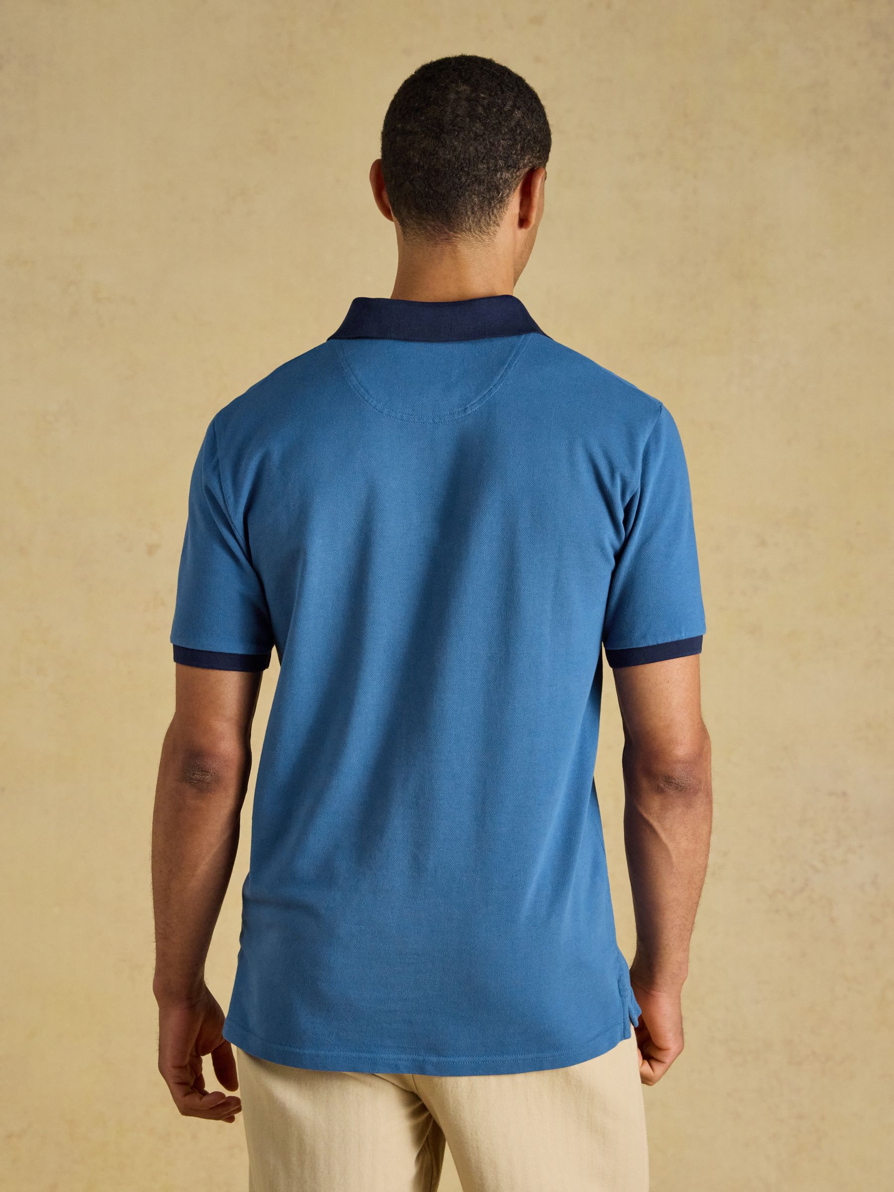 Woody Blue Cotton Pique Polo Shirt - Image 2 of 9