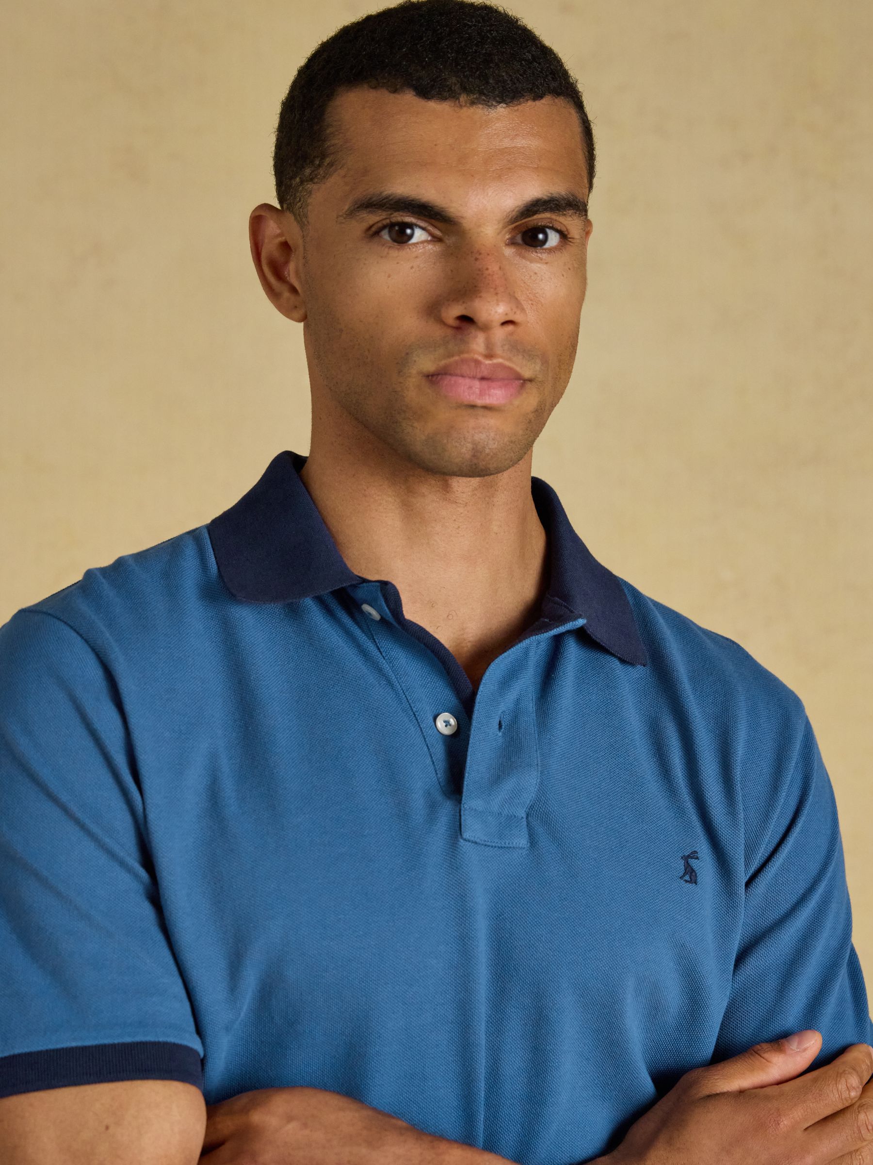 Woody Blue Cotton Pique Polo Shirt - Image 4 of 9