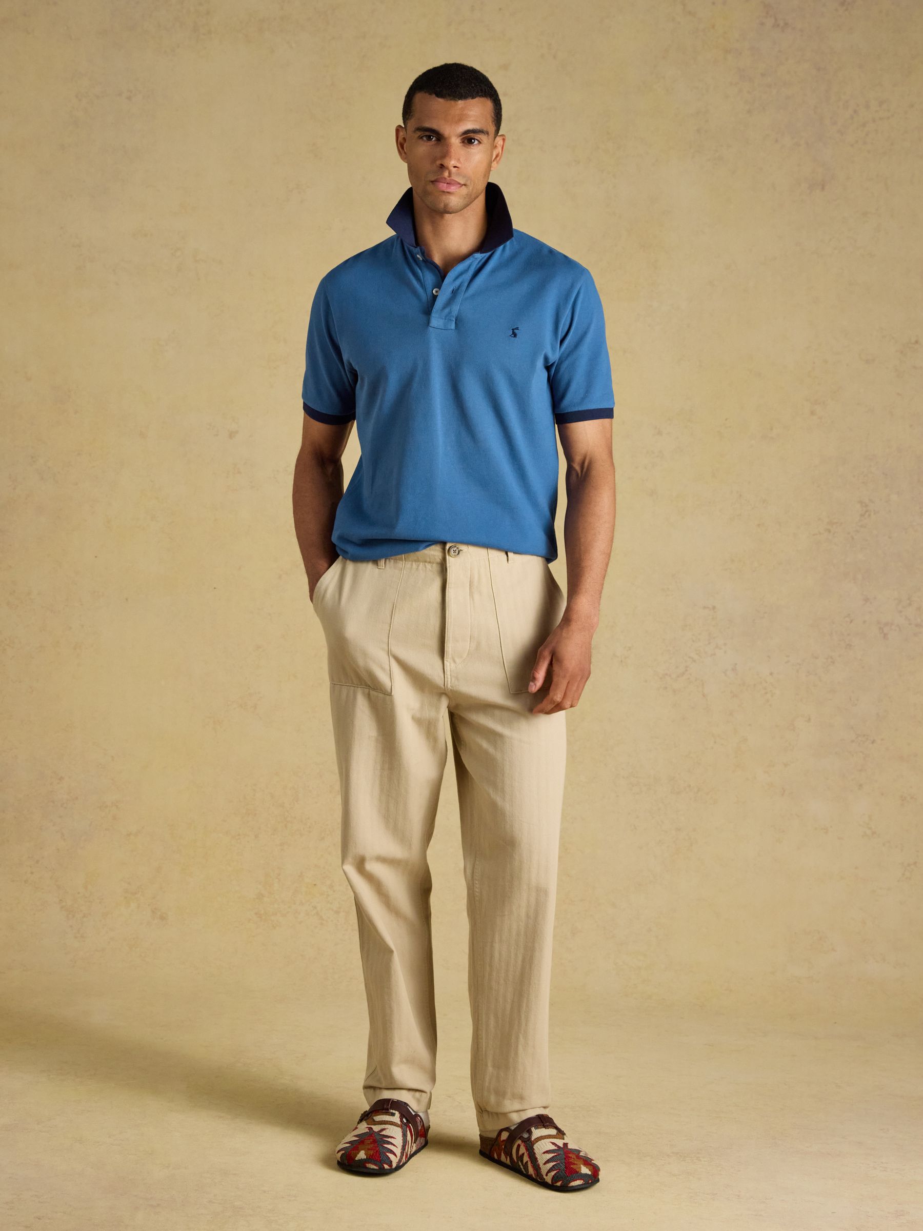 Woody Blue Cotton Pique Polo Shirt - Image 5 of 9