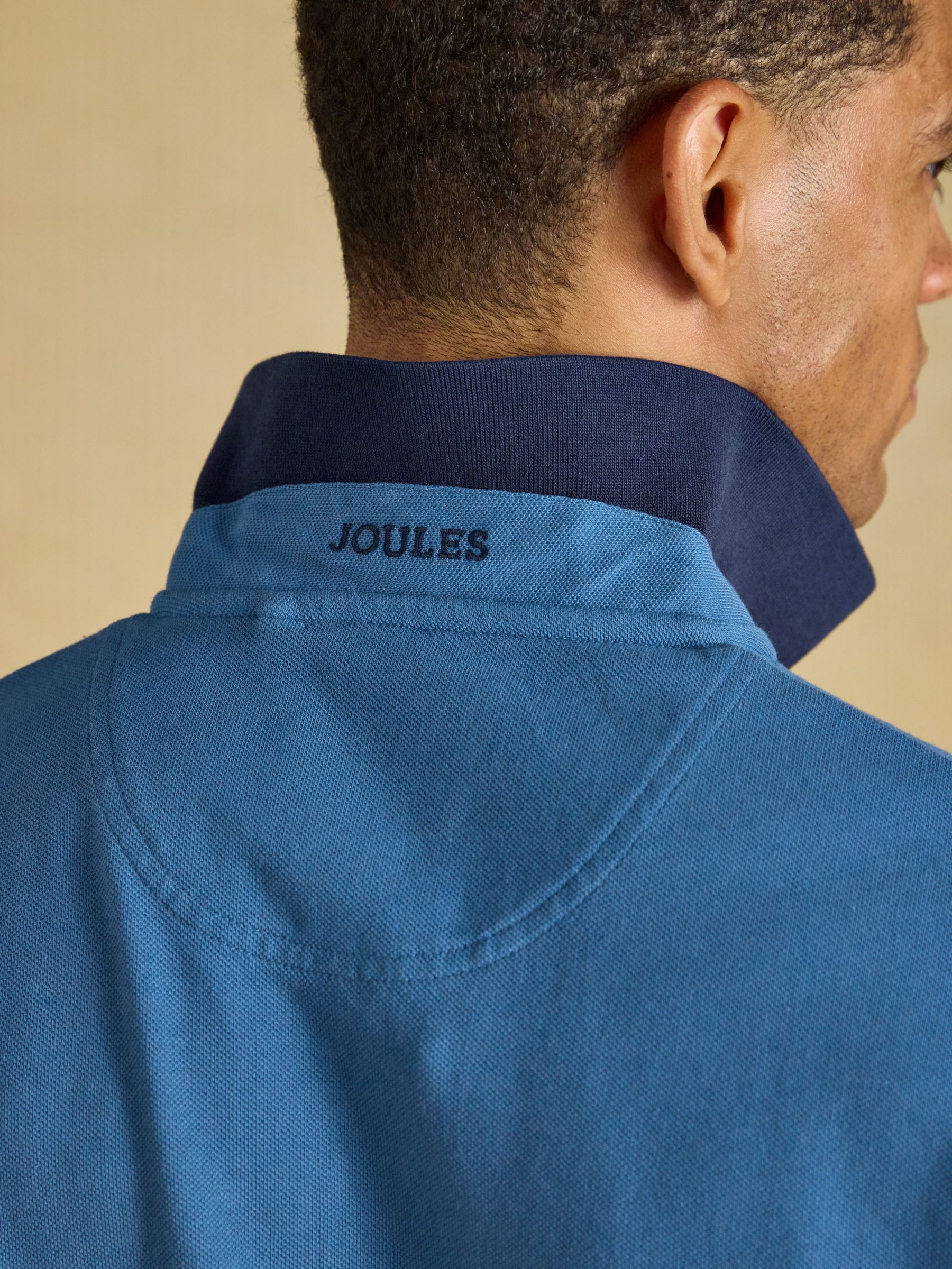 Woody Blue Cotton Pique Polo Shirt - Image 6 of 9