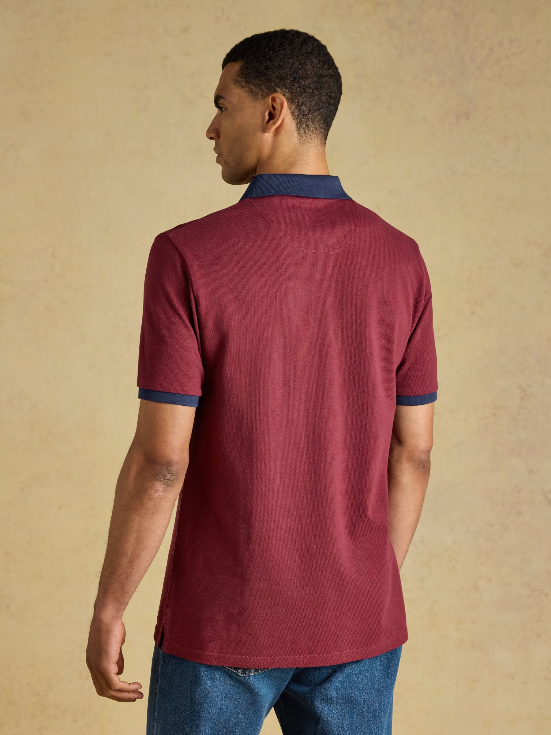 Woody Red Cotton Pique Polo Shirt - Image 2 of 10 Woody Red Cotton Pique Polo Shirt - Image 2 of 10