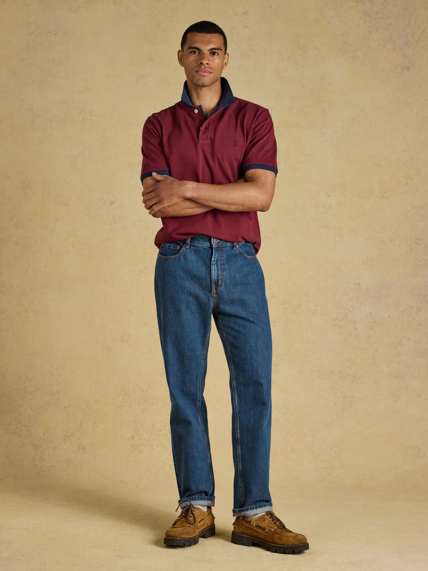 Woody Red Cotton Pique Polo Shirt - Image 5 of 10