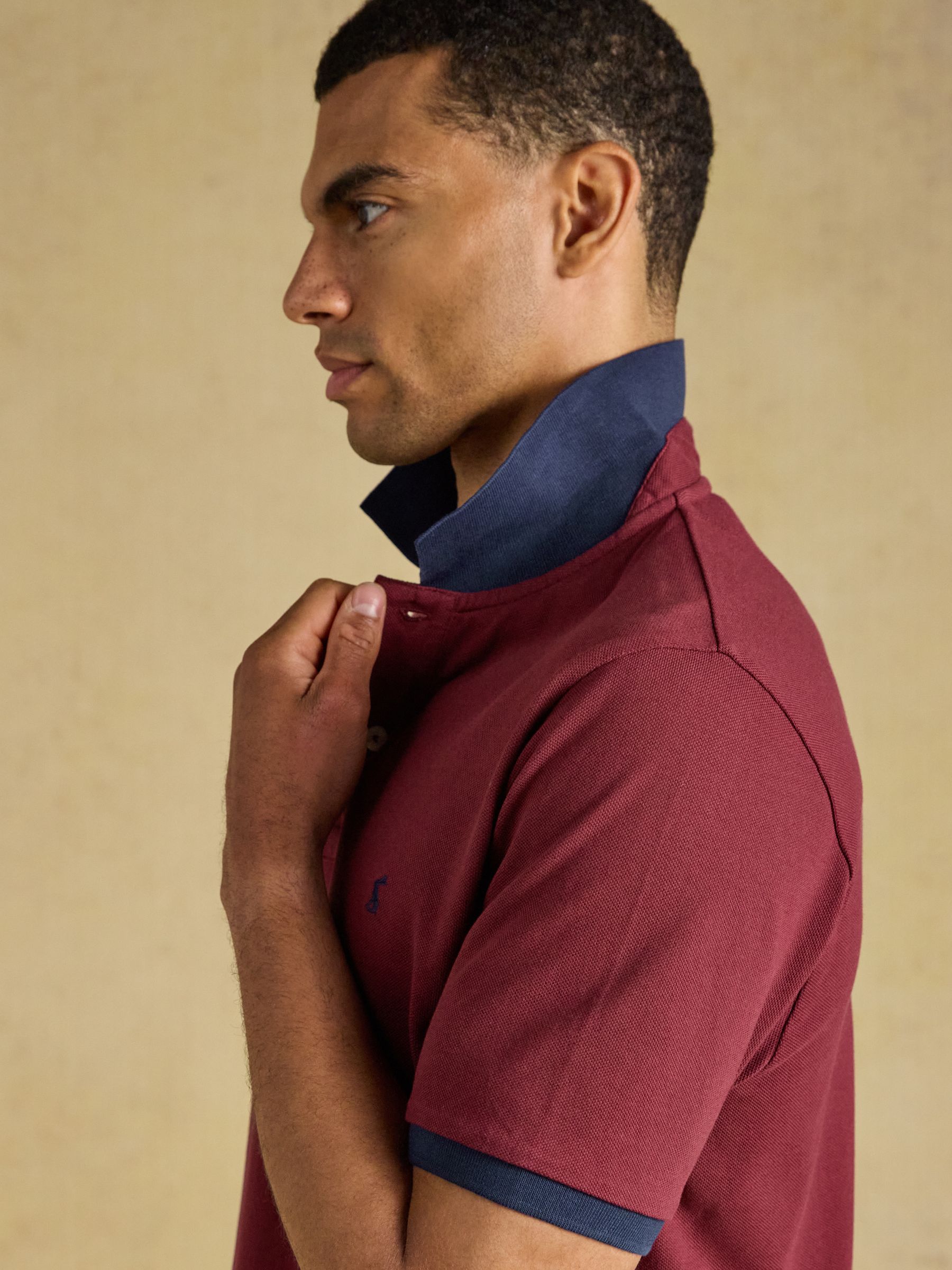 Woody Red Cotton Pique Polo Shirt - Image 8 of 10