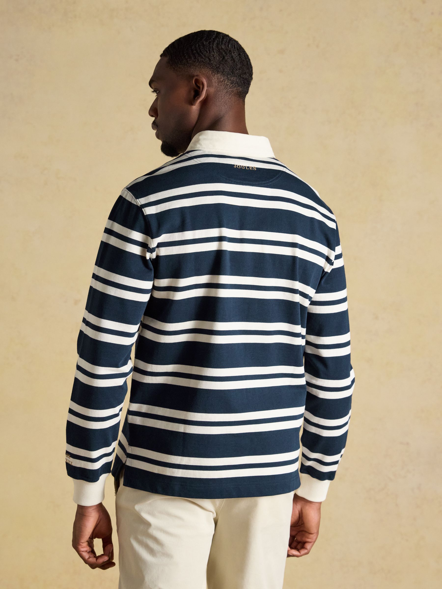Rugby Club Navy/White Long Sleeve Stripe Shirt - Image 2 of 9 Rugby Club Navy/White Long Sleeve Stripe Shirt - Image 2 of 9