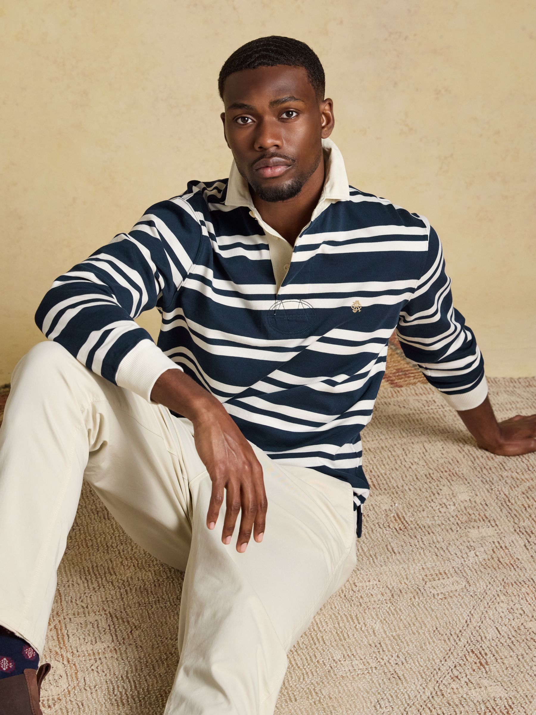 Rugby Club Navy/White Long Sleeve Stripe Shirt - Image 3 of 9