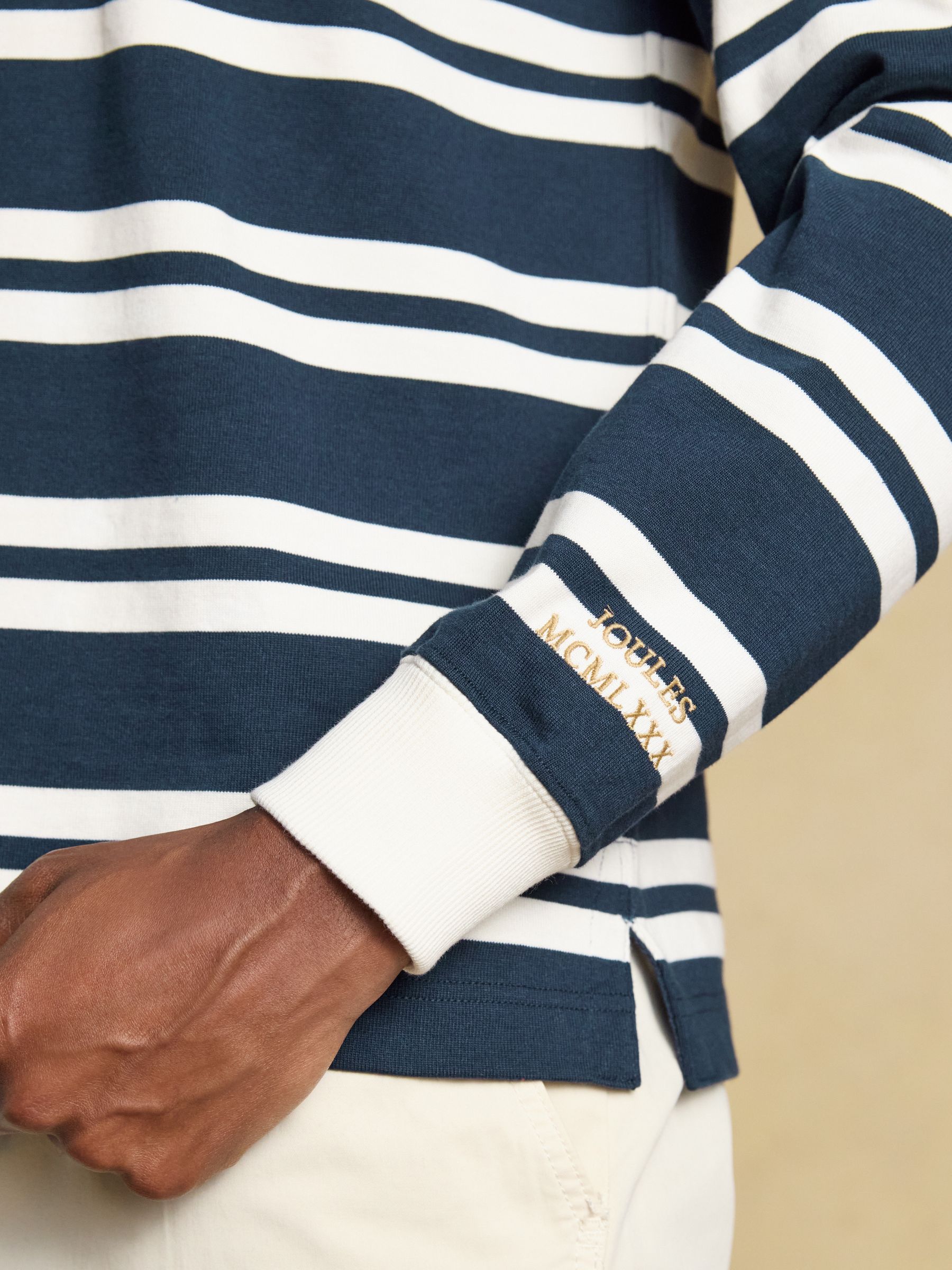 Rugby Club Navy/White Long Sleeve Stripe Shirt - Image 4 of 9