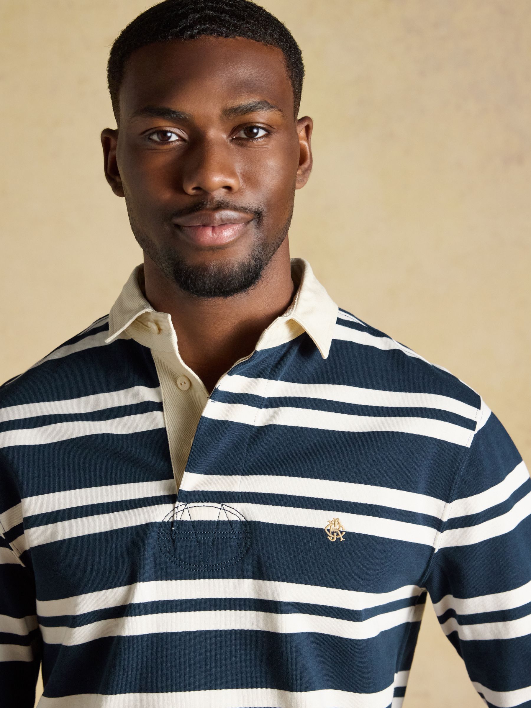 Rugby Club Navy/White Long Sleeve Stripe Shirt - Image 5 of 9