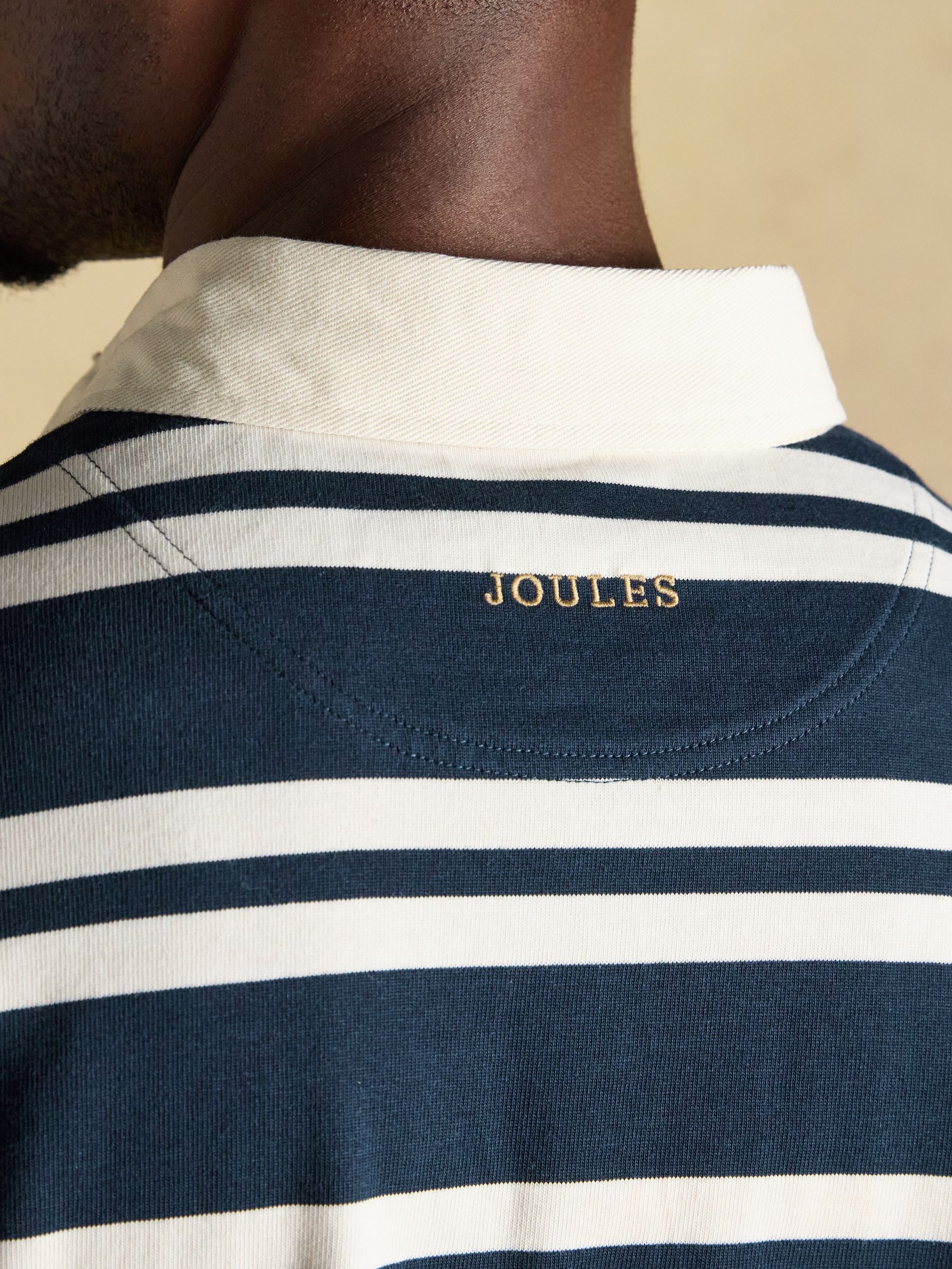 Rugby Club Navy/White Long Sleeve Stripe Shirt - Image 8 of 9