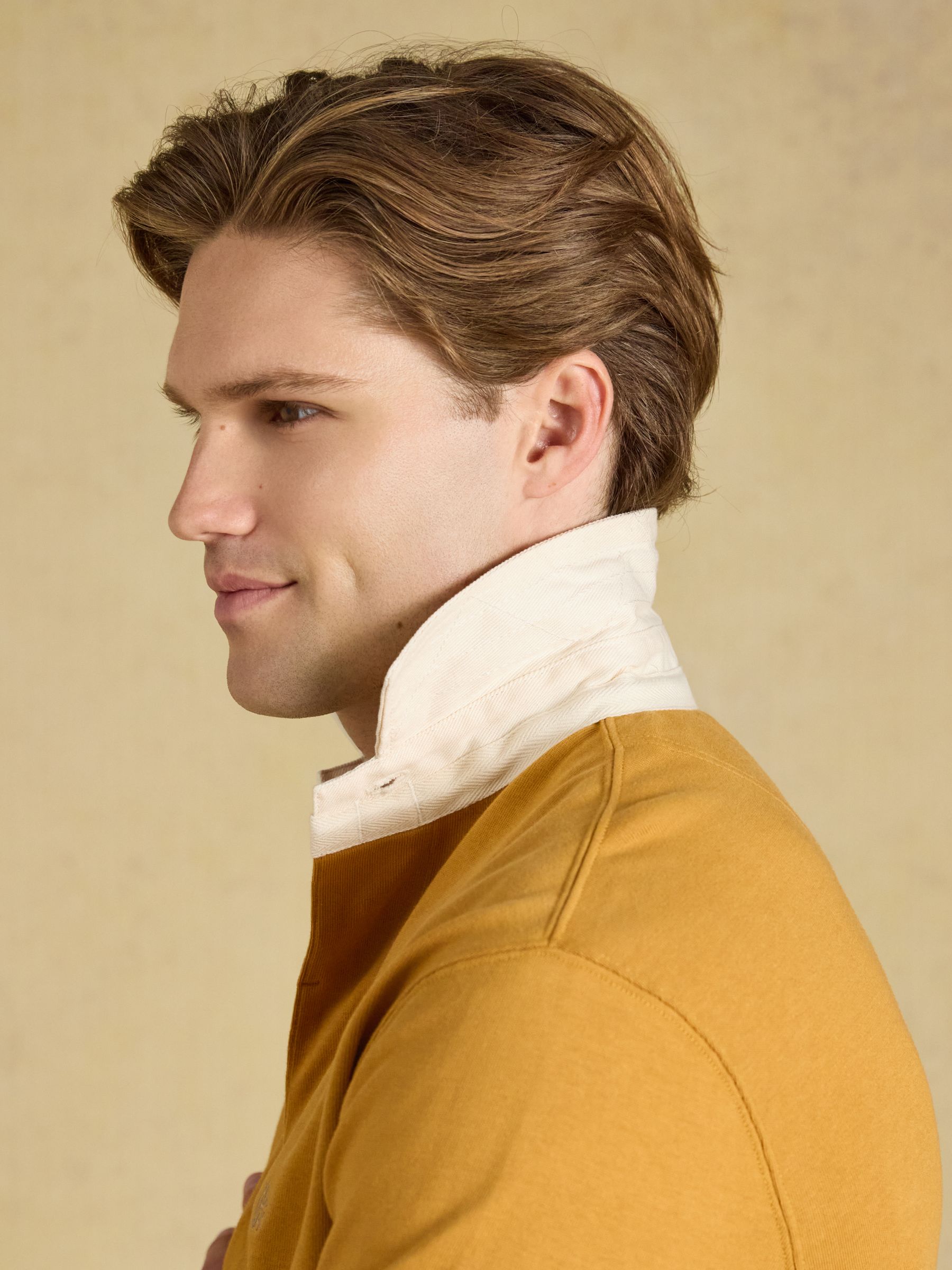 Yellow Rugby Club Long Sleeve Plain Shirt - Image 3 of 8