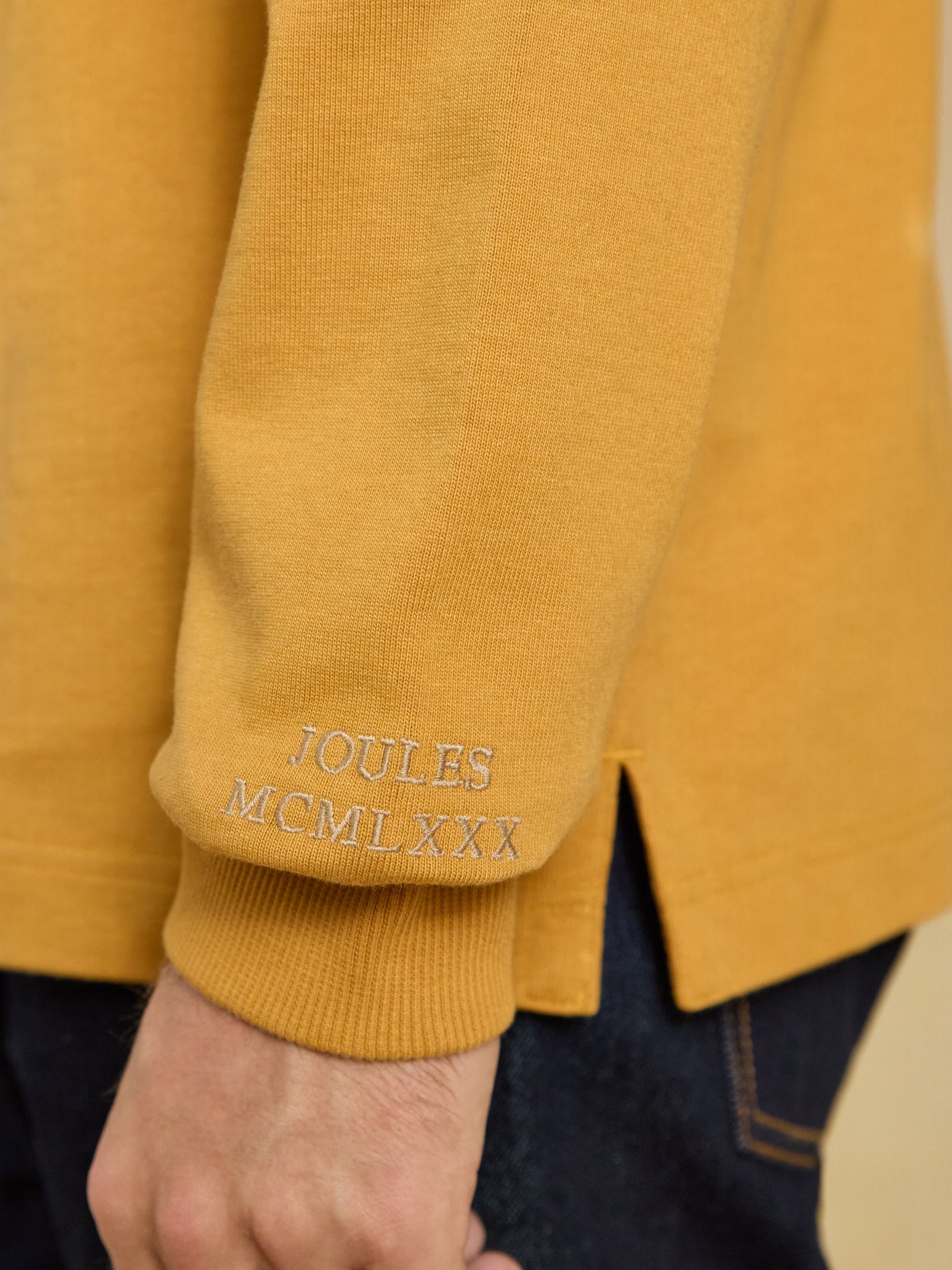 Yellow Rugby Club Long Sleeve Plain Shirt - Image 4 of 8