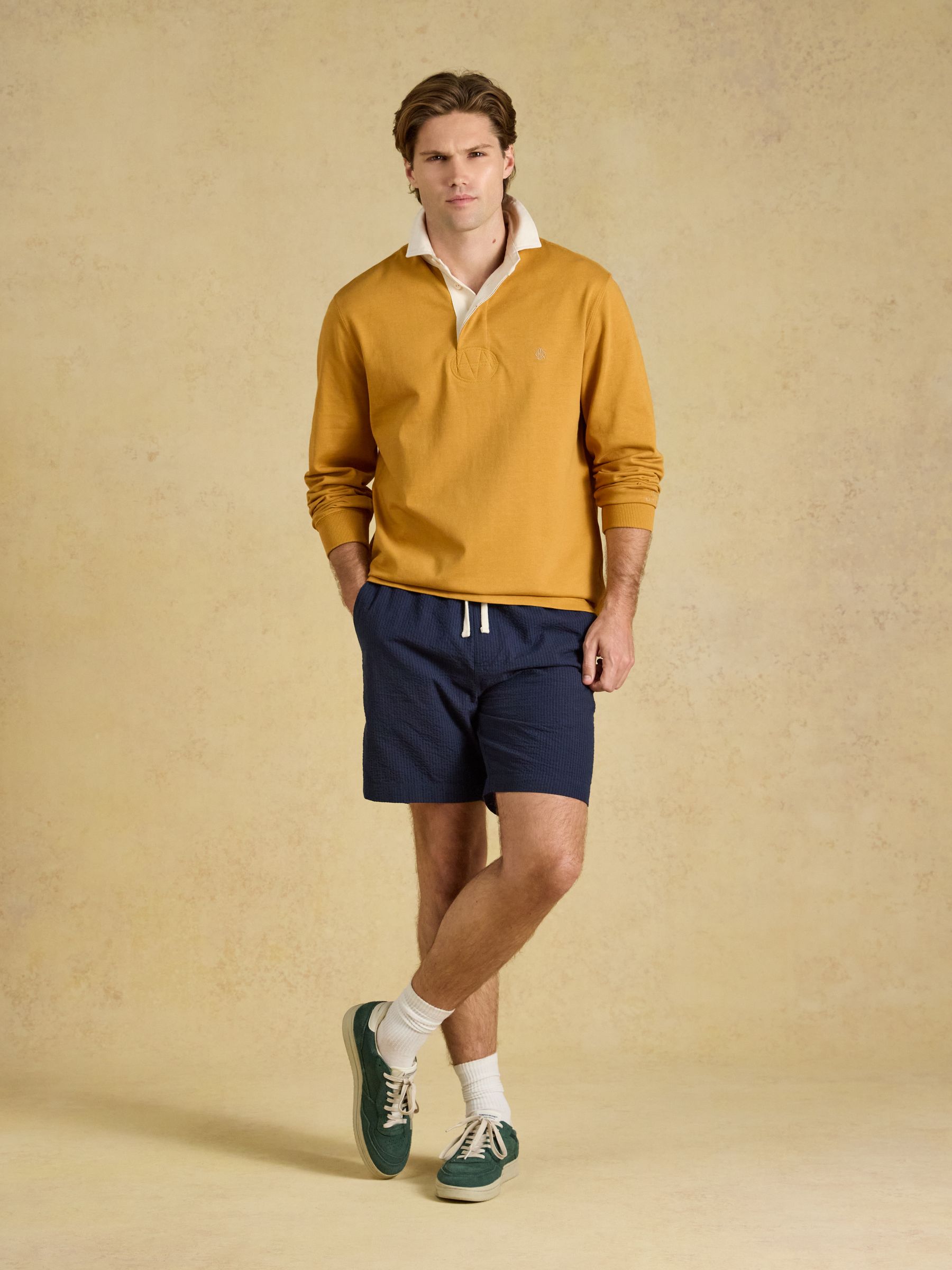 Yellow Rugby Club Long Sleeve Plain Shirt - Image 5 of 8