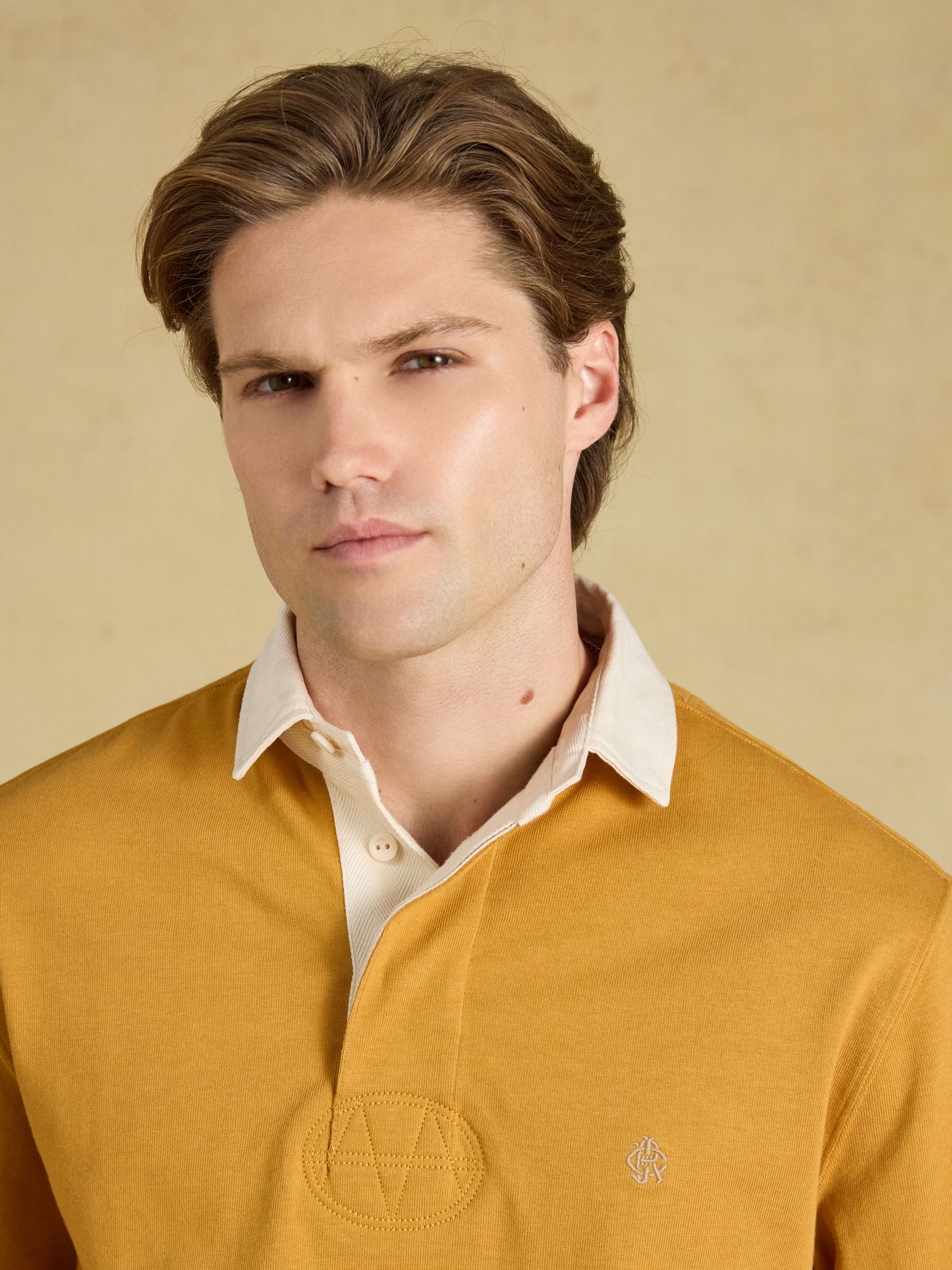 Yellow Rugby Club Long Sleeve Plain Shirt - Image 6 of 8
