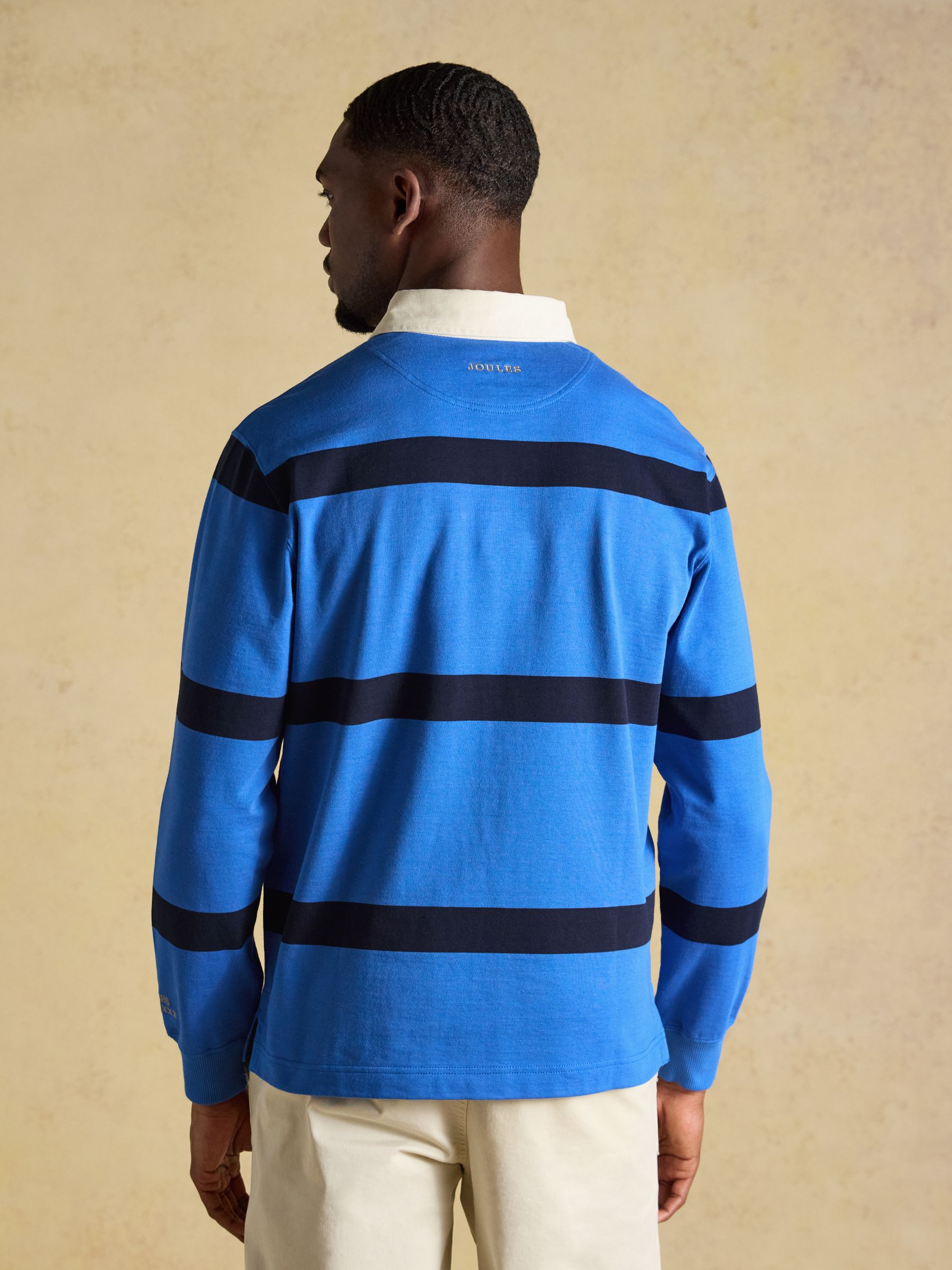 Rugby Club Blue/Navy Long Sleeve Stripe Shirt - Image 2 of 8 Rugby Club Blue/Navy Long Sleeve Stripe Shirt - Image 2 of 8