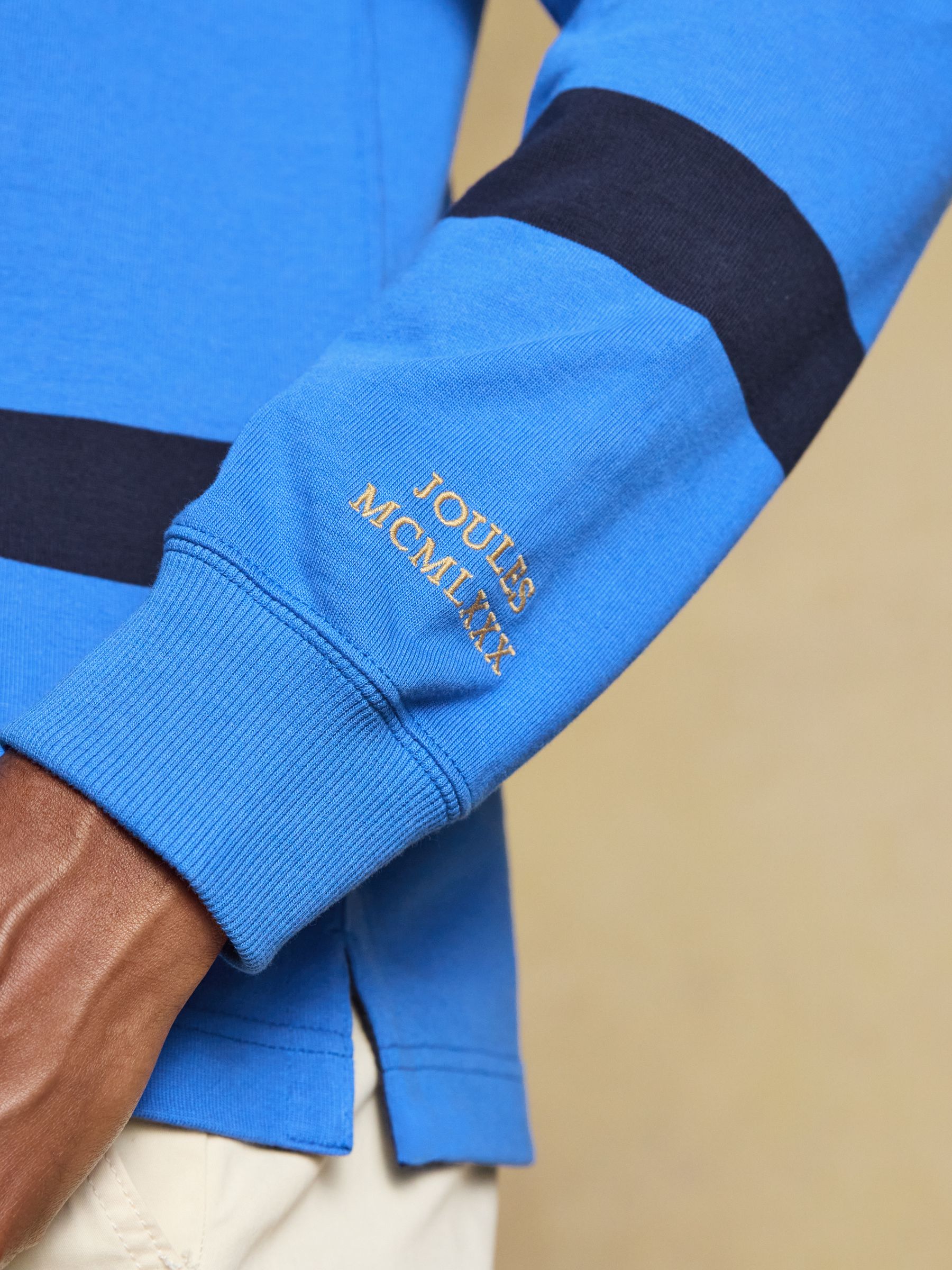 Rugby Club Blue/Navy Long Sleeve Stripe Shirt - Image 3 of 8