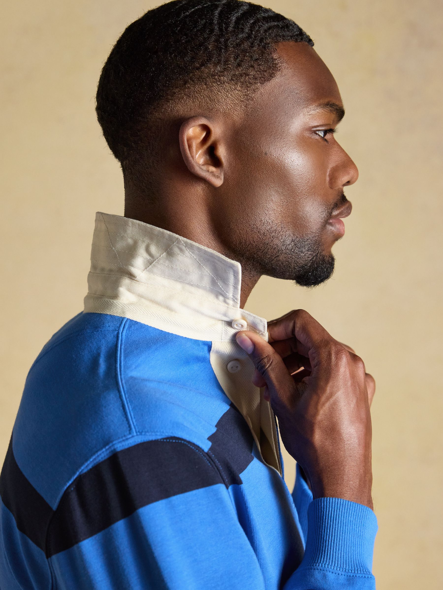 Rugby Club Blue/Navy Long Sleeve Stripe Shirt - Image 5 of 8