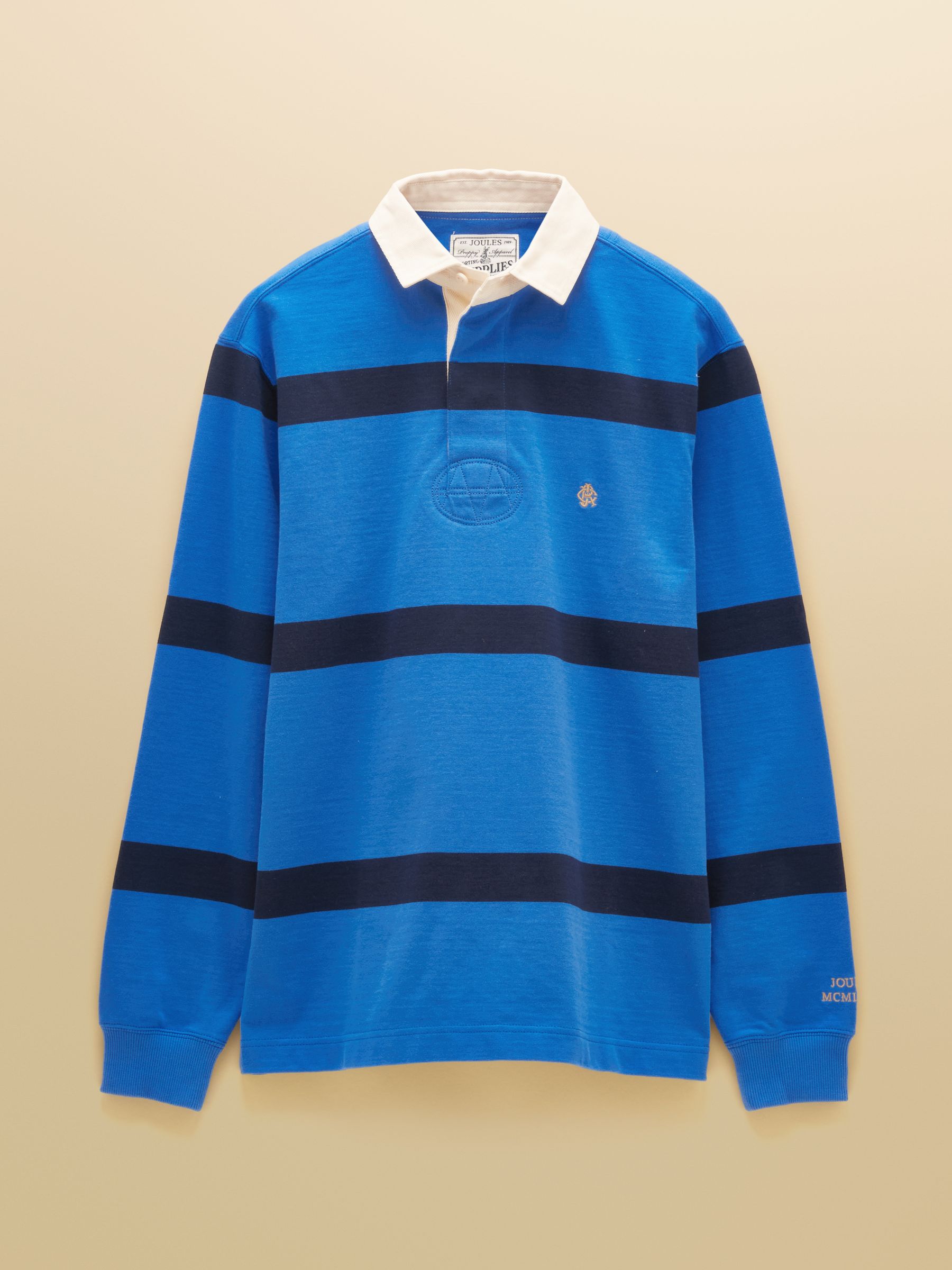 Rugby Club Blue/Navy Long Sleeve Stripe Shirt - Image 8 of 8 Rugby Club Blue/Navy Long Sleeve Stripe Shirt - Image 8 of 8