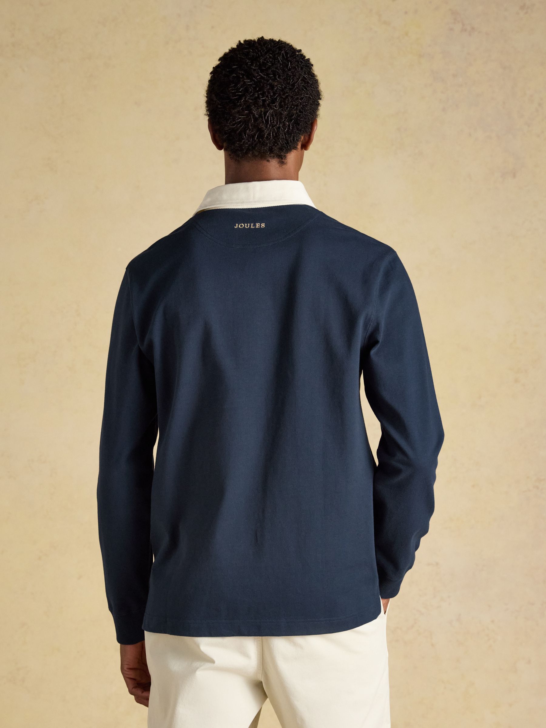 Navy Rugby Club Long Sleeve Plain Shirt - Image 2 of 9