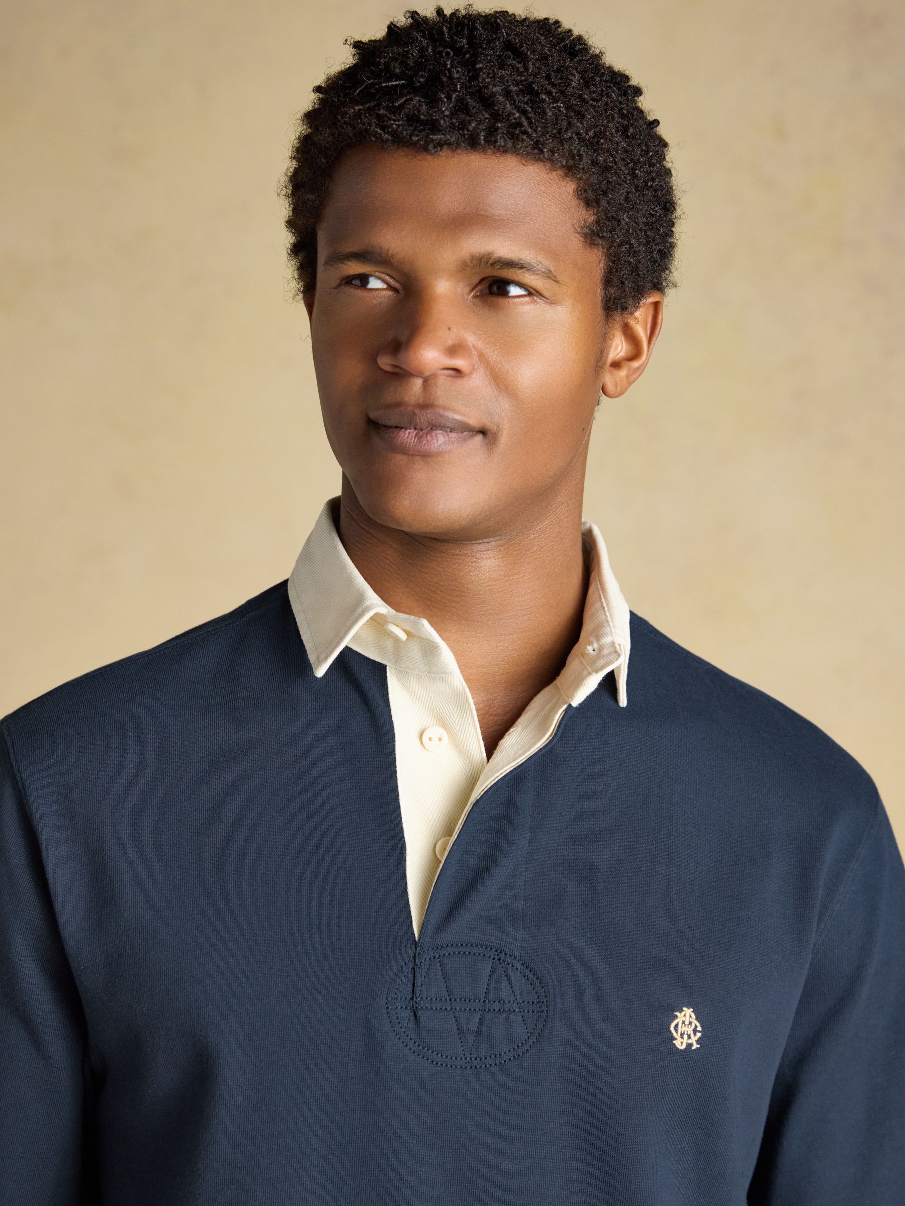 Navy Rugby Club Long Sleeve Plain Shirt - Image 4 of 9