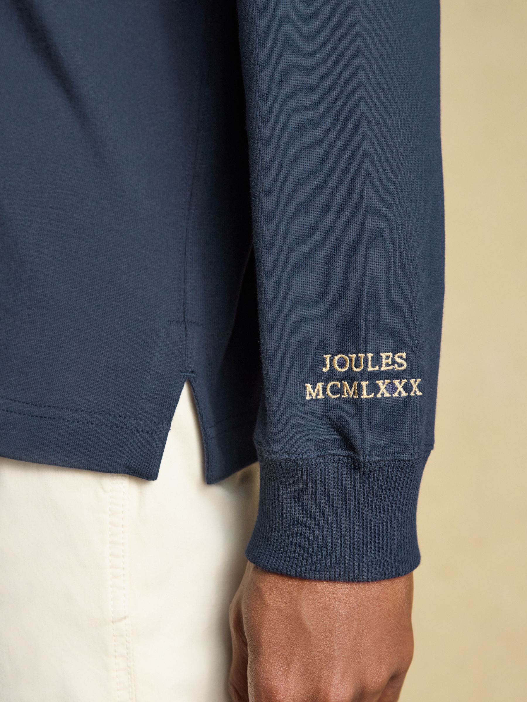 Navy Rugby Club Long Sleeve Plain Shirt - Image 5 of 9