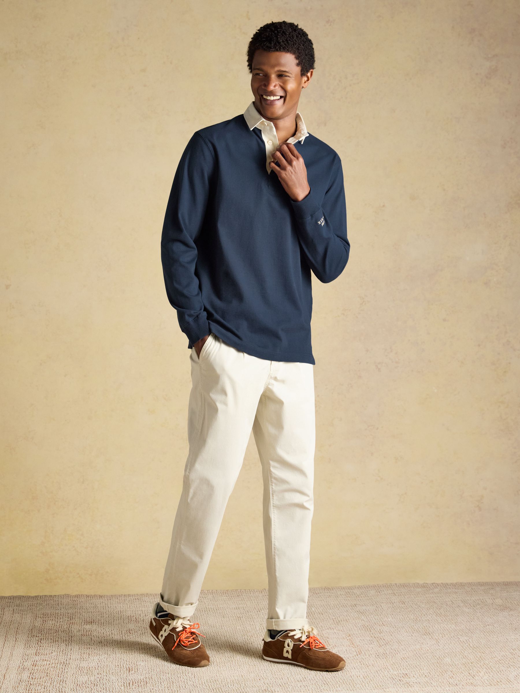 Navy Rugby Club Long Sleeve Plain Shirt - Image 6 of 9