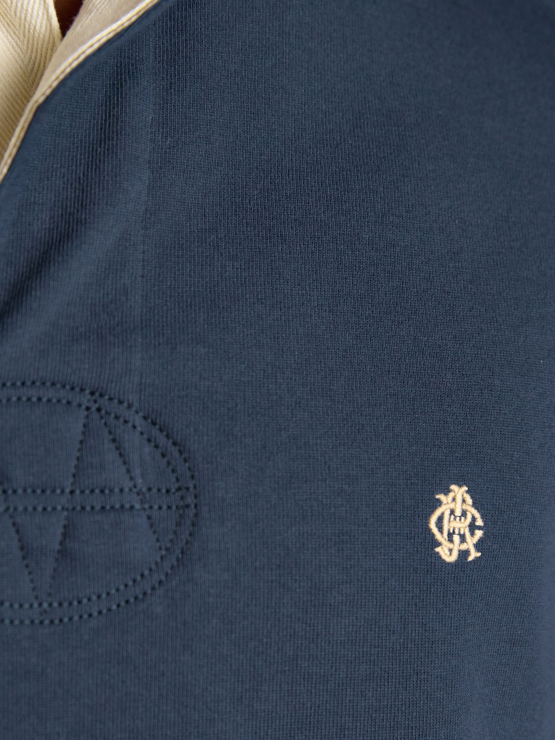 Navy Rugby Club Long Sleeve Plain Shirt - Image 8 of 9