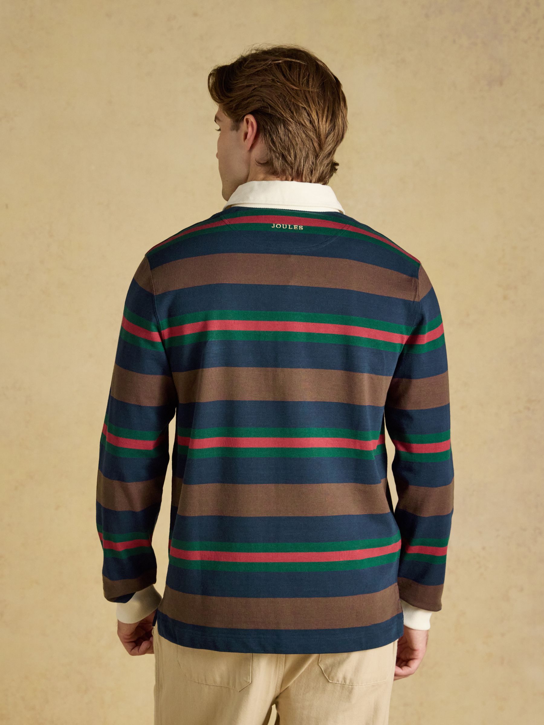 Rugby Club Multi Long Sleeve Striped Rugby Shirt - Image 2 of 8