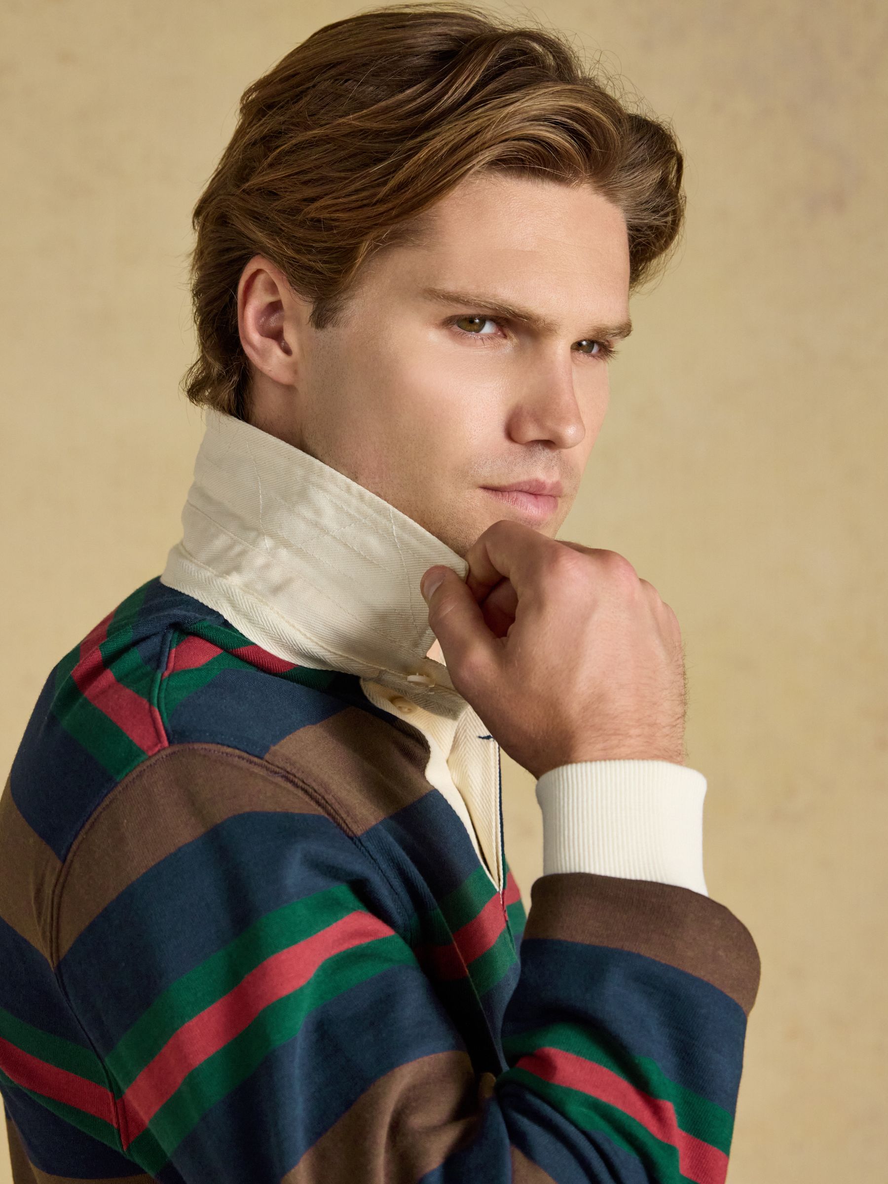 Rugby Club Multi Long Sleeve Striped Rugby Shirt - Image 6 of 8