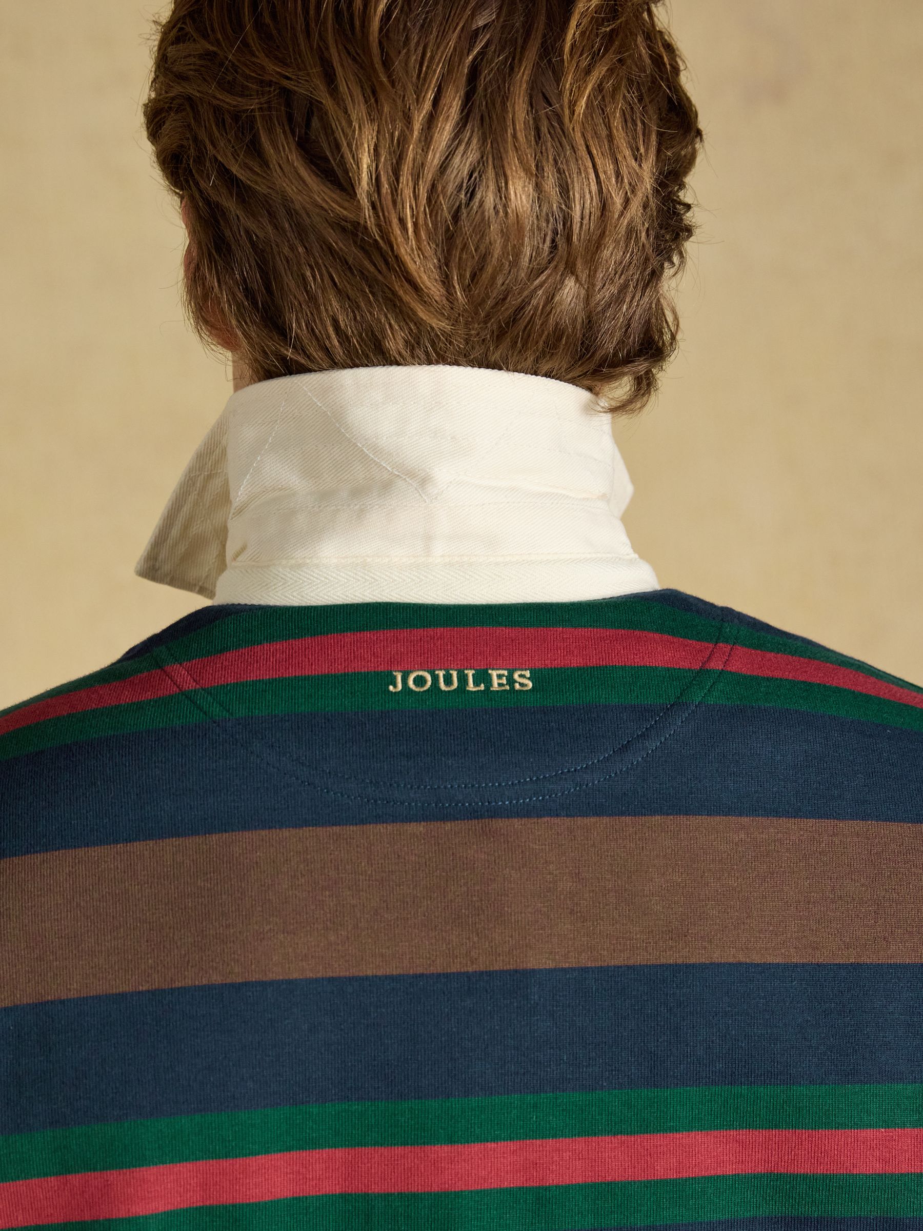 Rugby Club Multi Long Sleeve Striped Rugby Shirt - Image 7 of 8