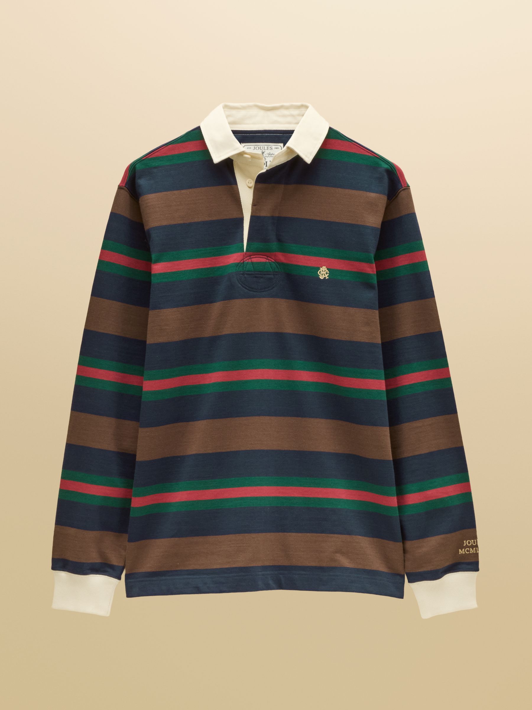 Rugby Club Multi Long Sleeve Striped Rugby Shirt - Image 8 of 8