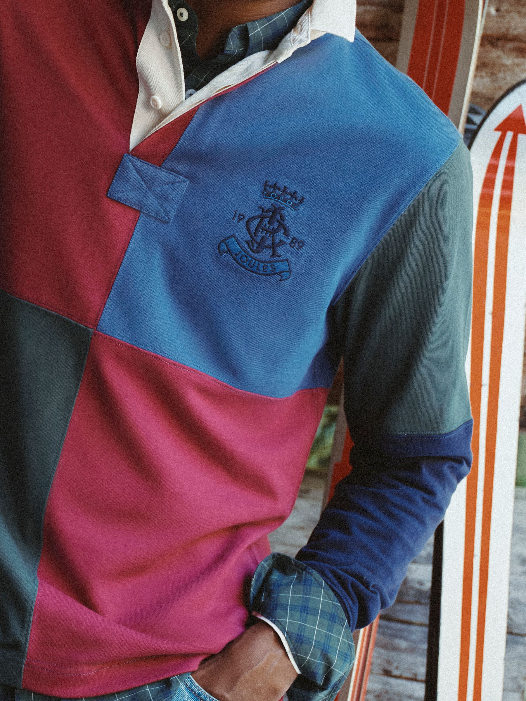 Green/Pink Cotton Rugby Shirt - Image 2 of 11