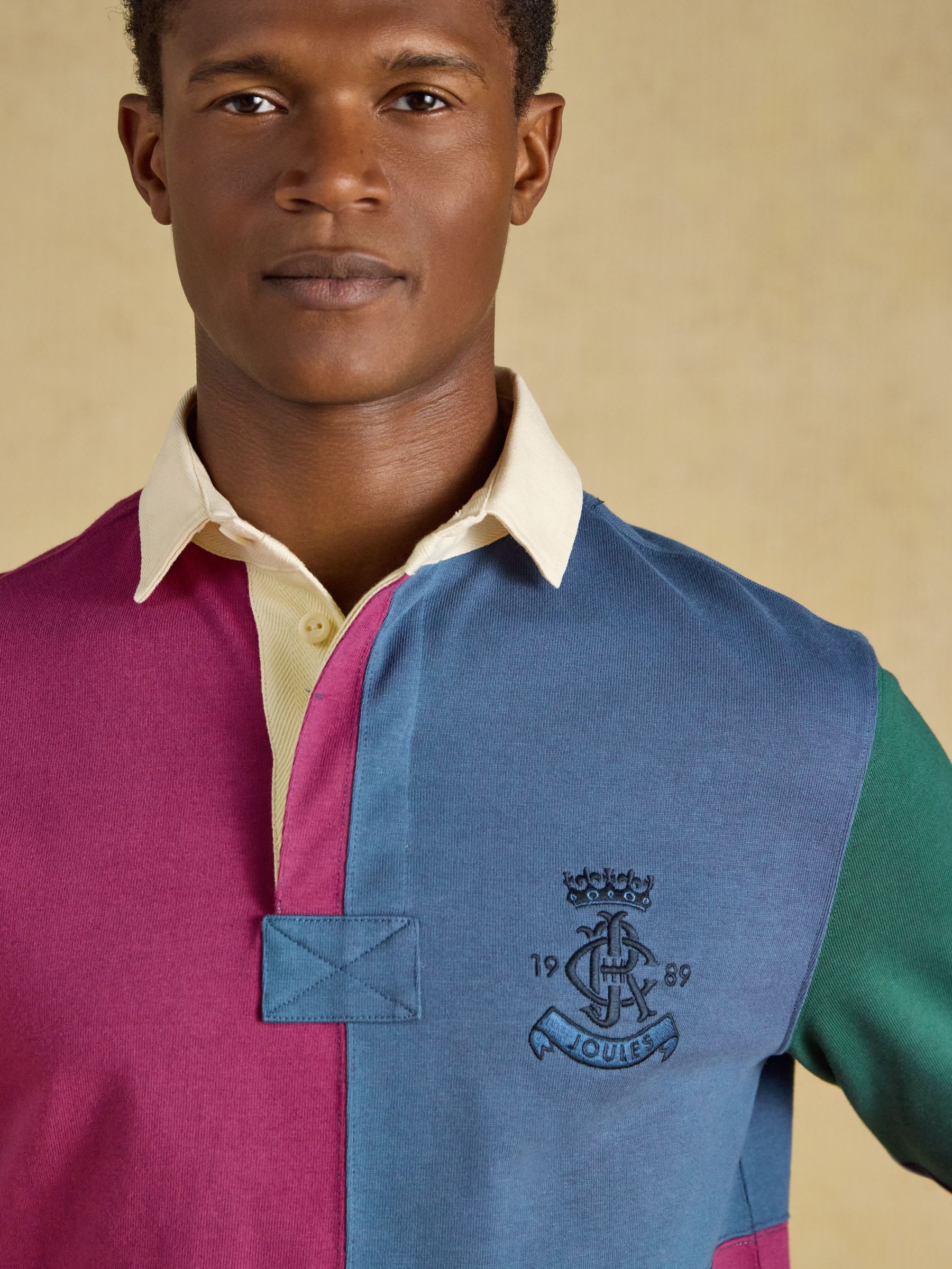 Green/Pink Cotton Rugby Shirt - Image 5 of 11