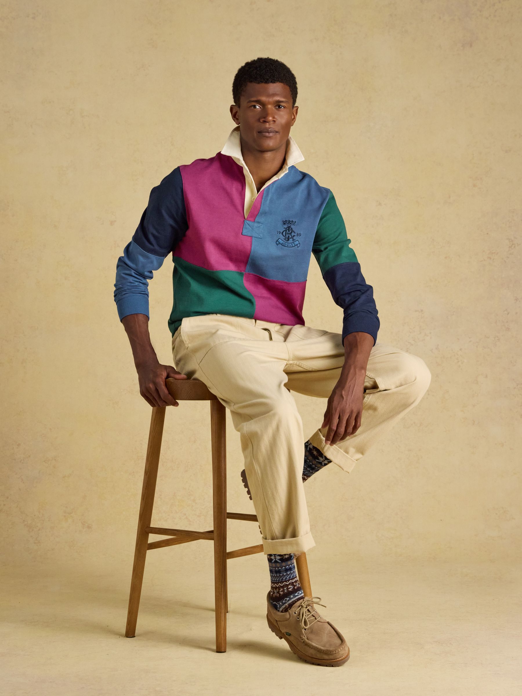 Green/Pink Cotton Rugby Shirt - Image 6 of 11