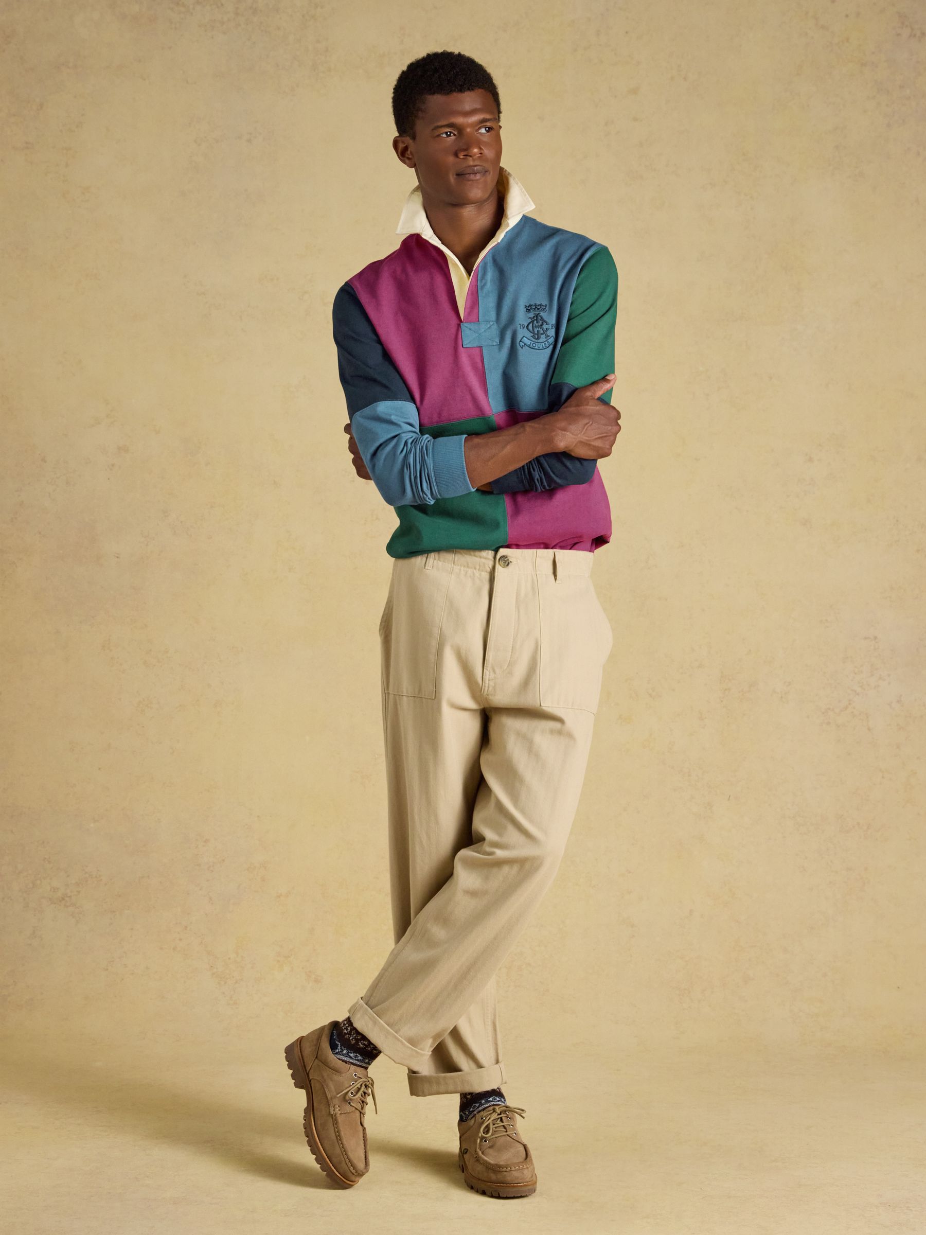 Green/Pink Cotton Rugby Shirt - Image 8 of 11