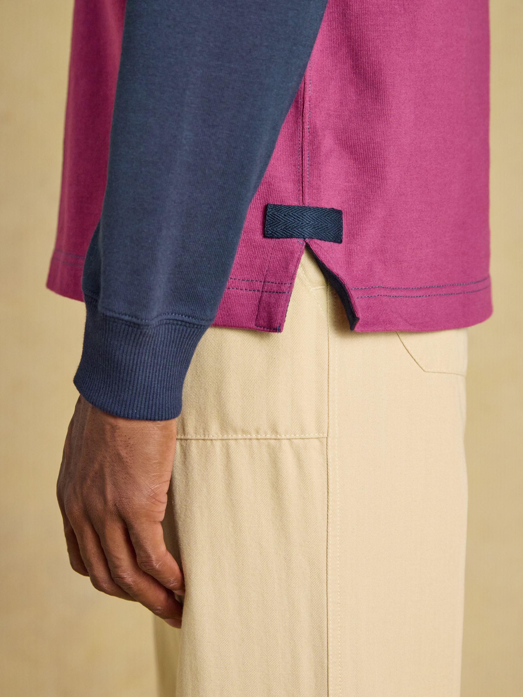 Green/Pink Cotton Rugby Shirt - Image 9 of 11